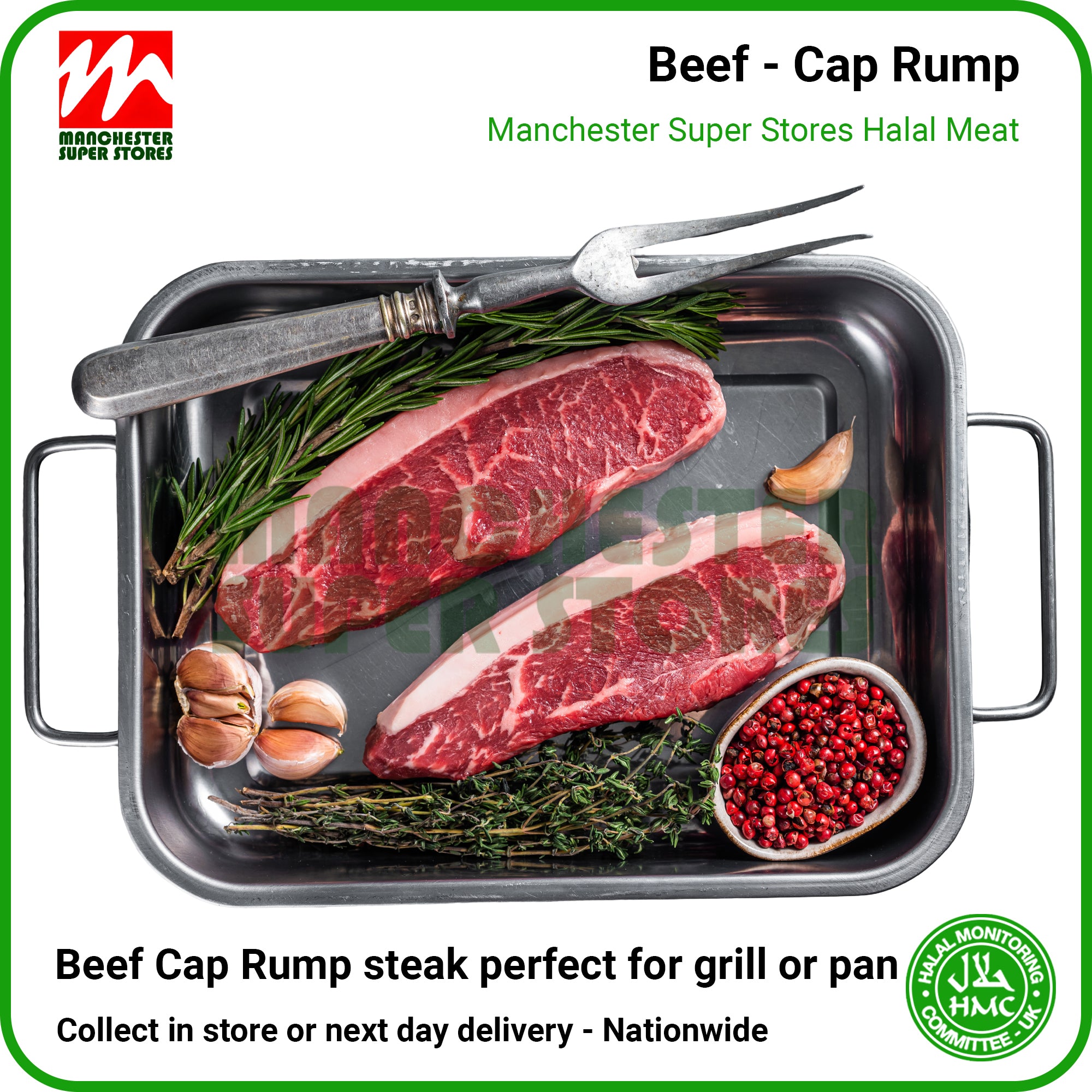Beef Cap Rump Steak - HMC Halal Meat