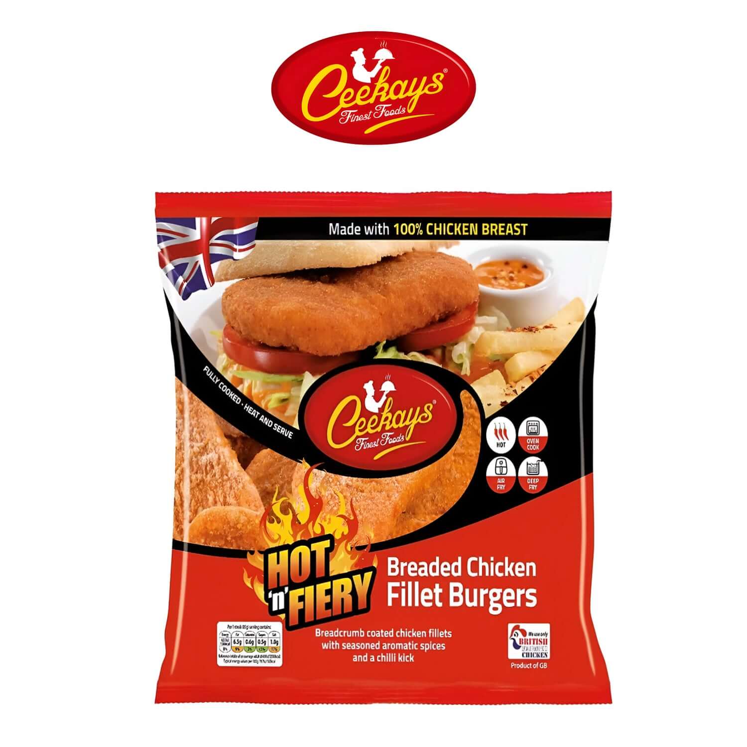 Halal Hot n Spicy Chicken Fillet Burgers - - Ceekay