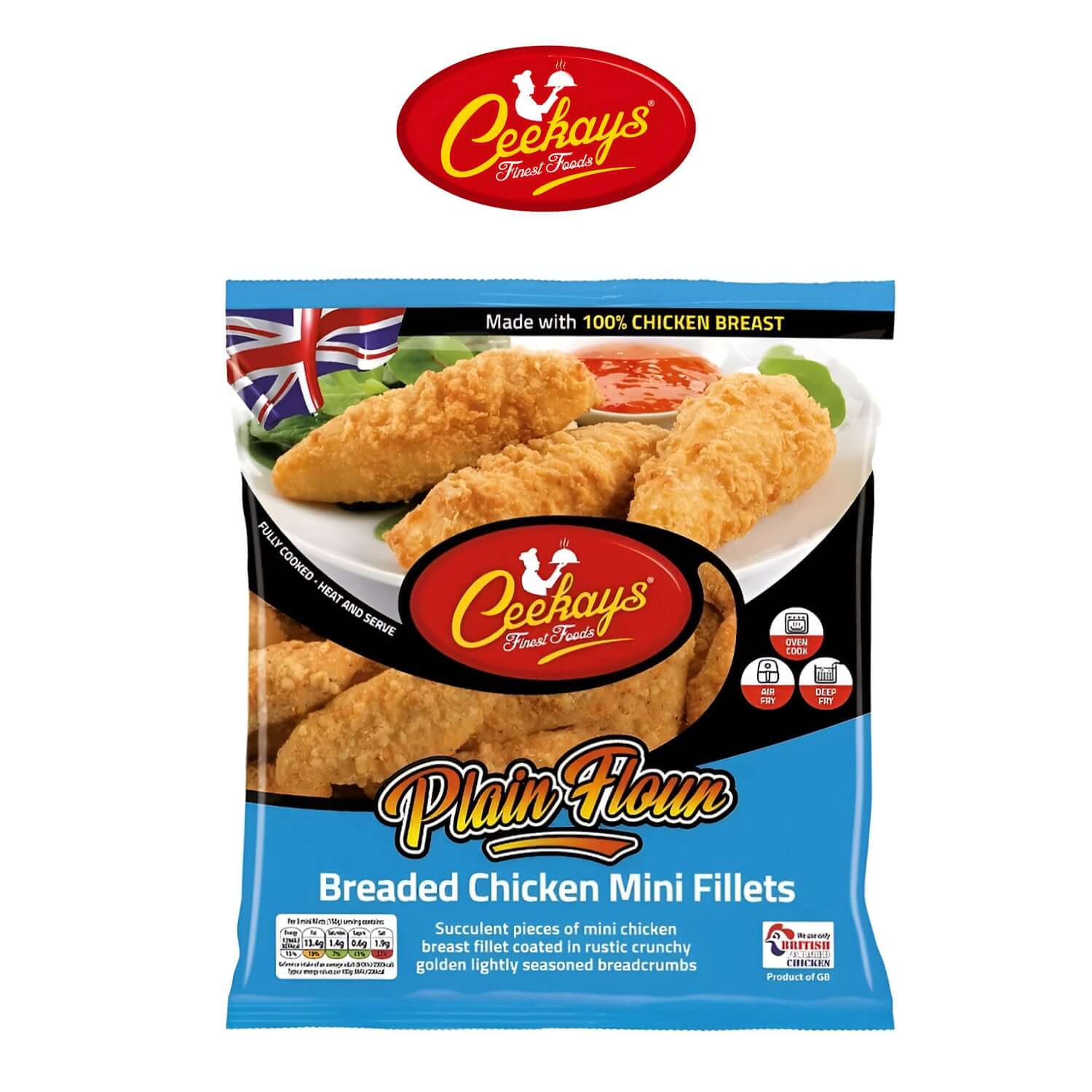 Halal BBQ Plain Flour Breaded Chicken Fillets - - Ceekay
