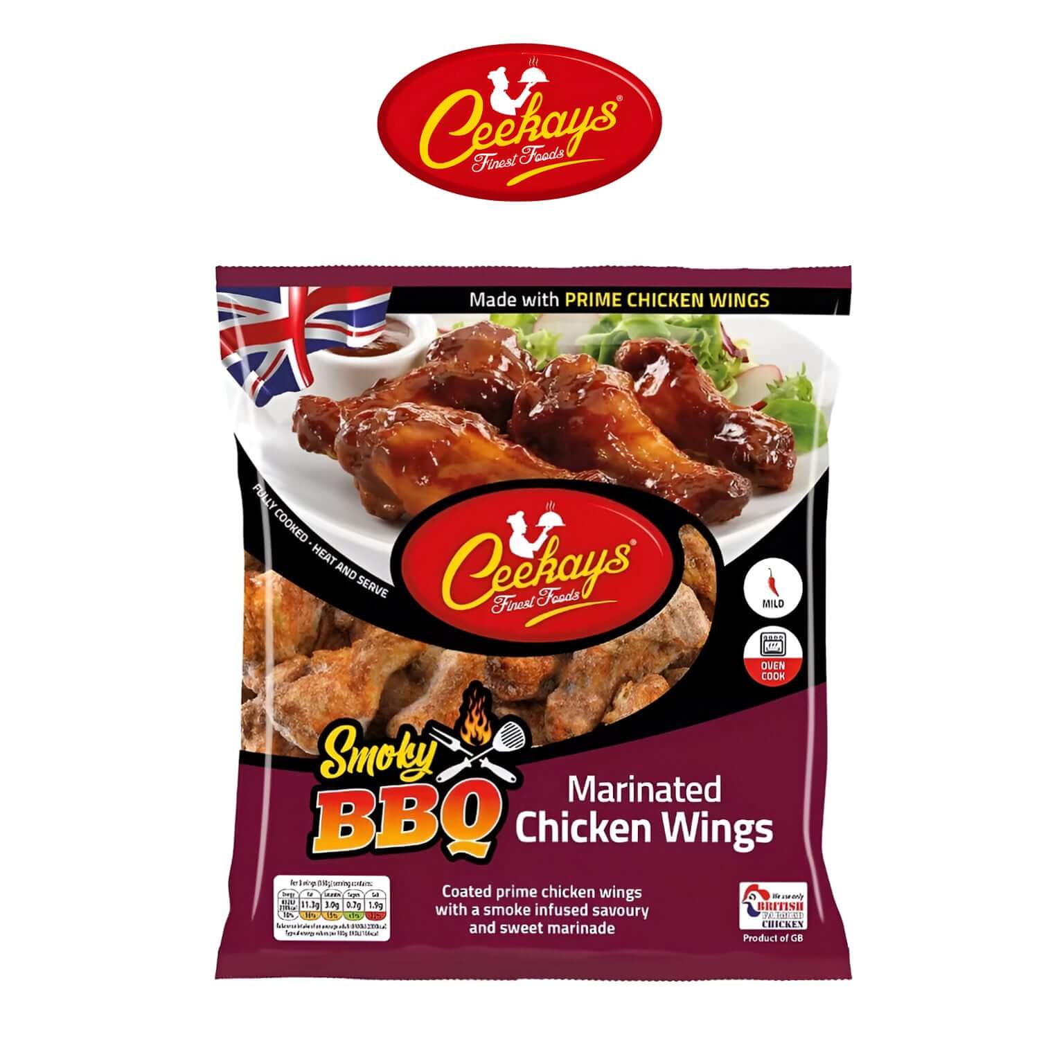 Halal BBQ Marinated Chicken Wings - - Ceekay