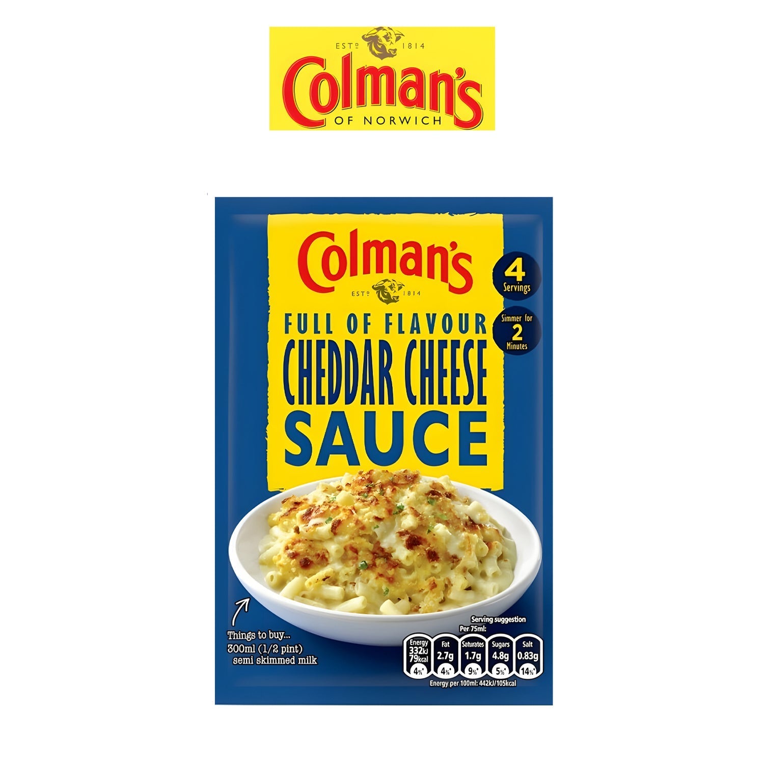 Cheddar Cheese Sauce - - Colman's