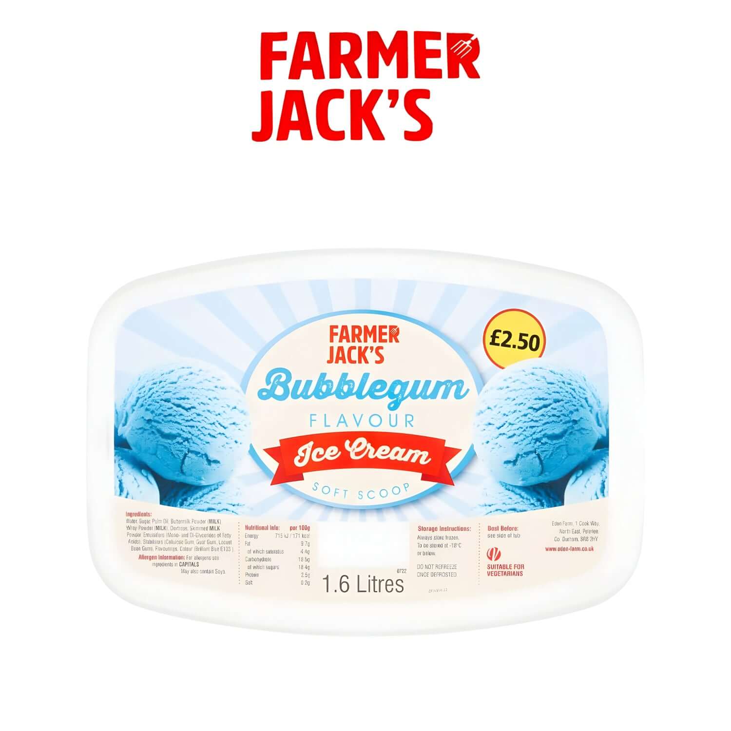Farmer Jack's Bubblegum Ice Cream - Farmer Jack's