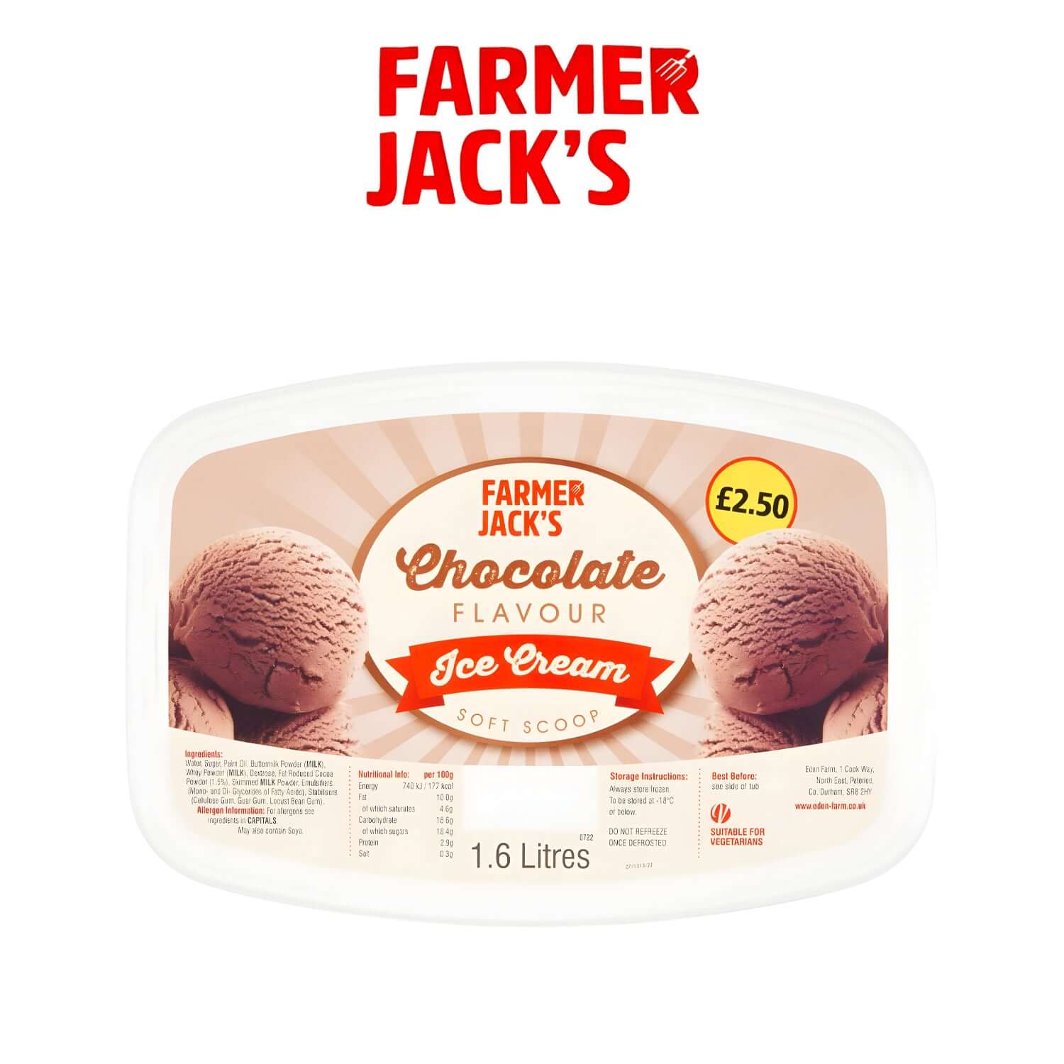 Farmer Jack's Chocolate Ice Cream - Farmer Jack's