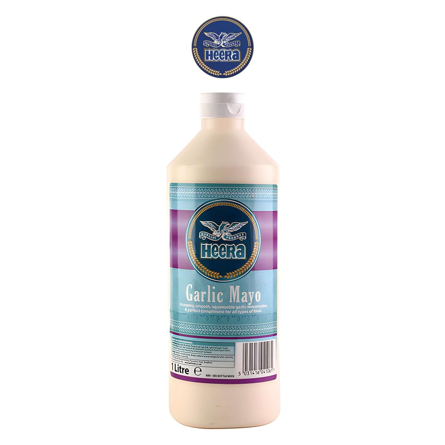 Heera Garlic Mayo Sauce - - Heera 1L Bottle