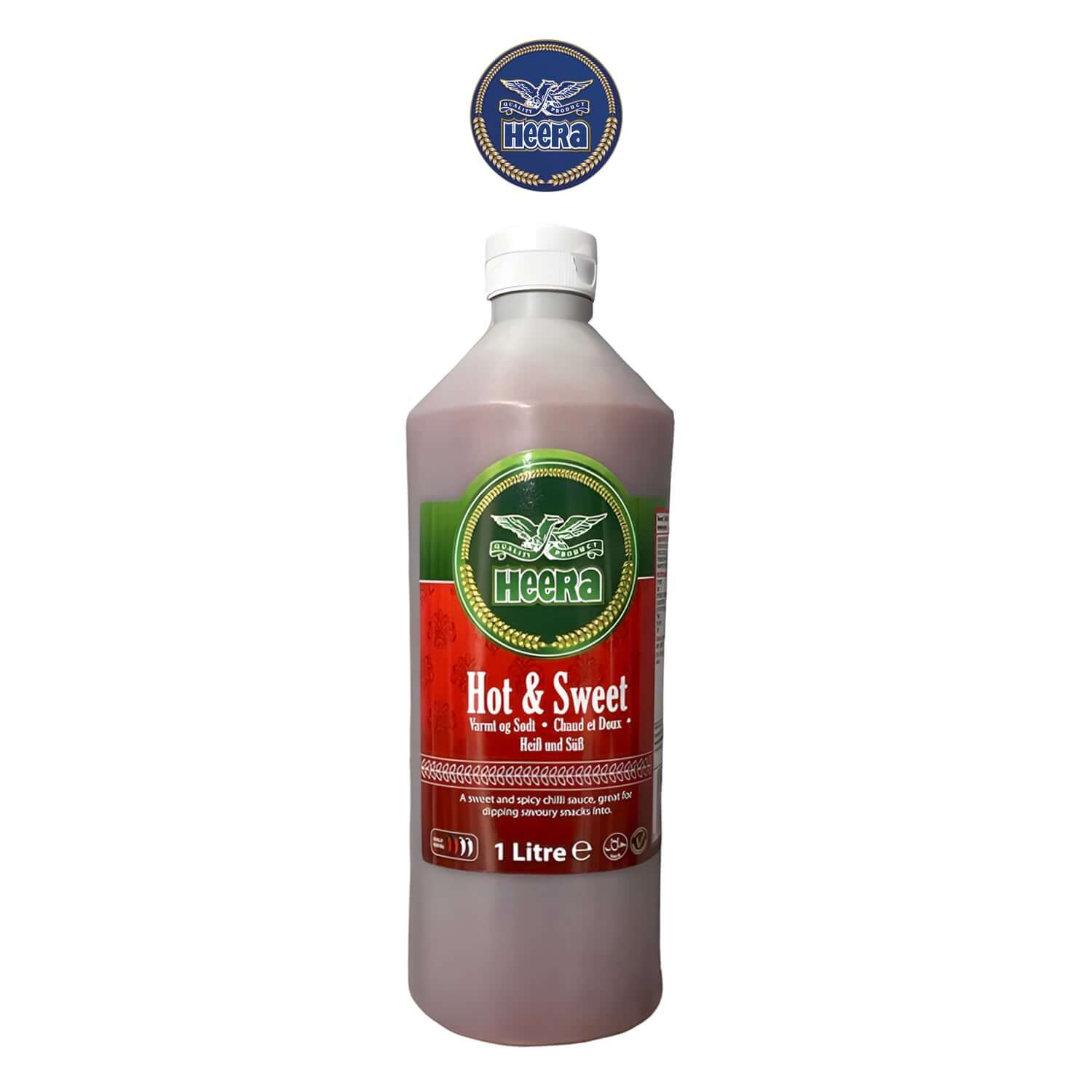 Heera Hot and Sweet Chilli Sauce - - Heera 1L Bottle