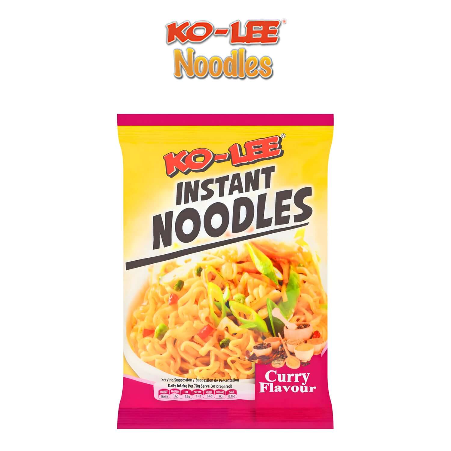 Ko-Lee Go Noodles Curry Flavour