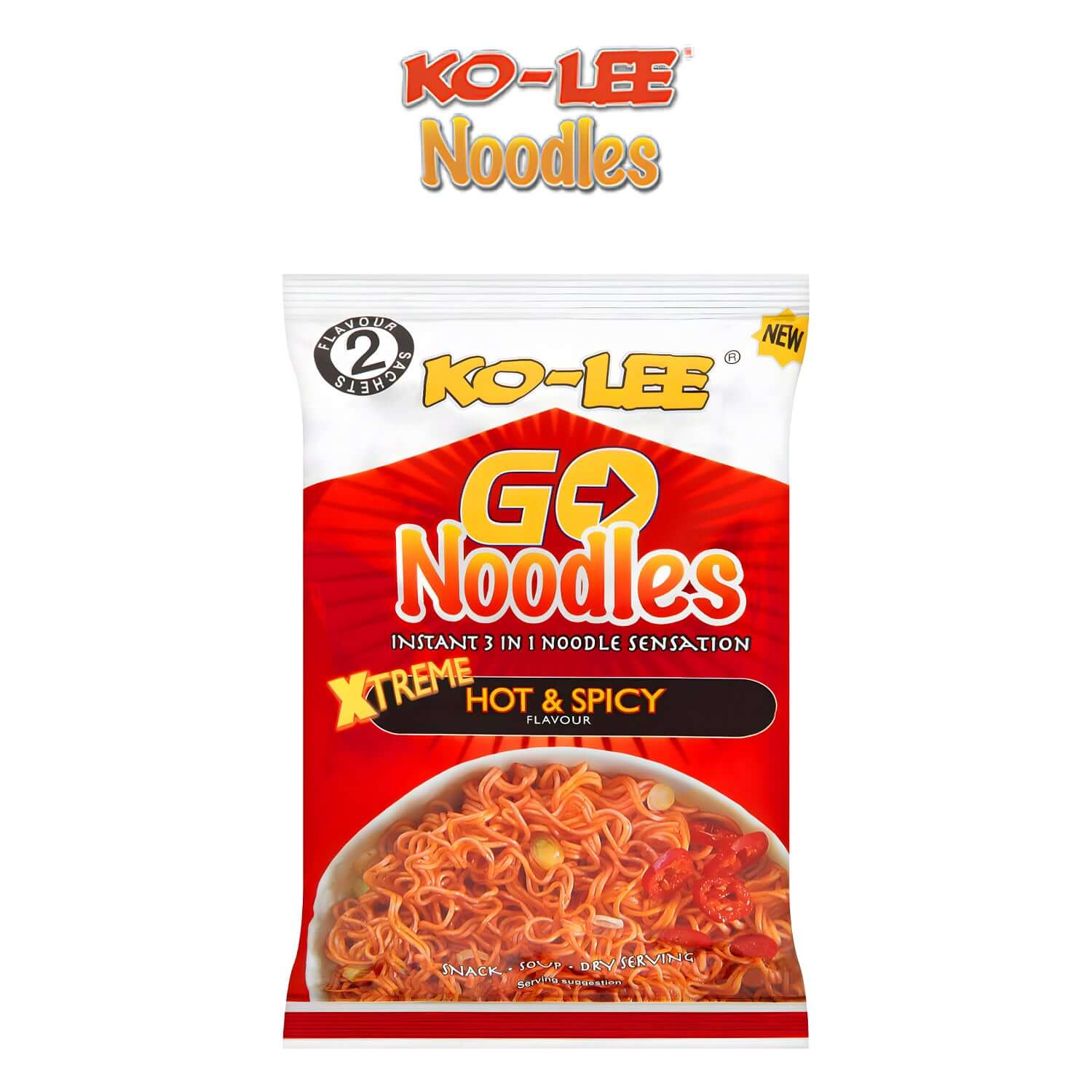 Ko-Lee Go Noodles Hot and Spicy Flavour