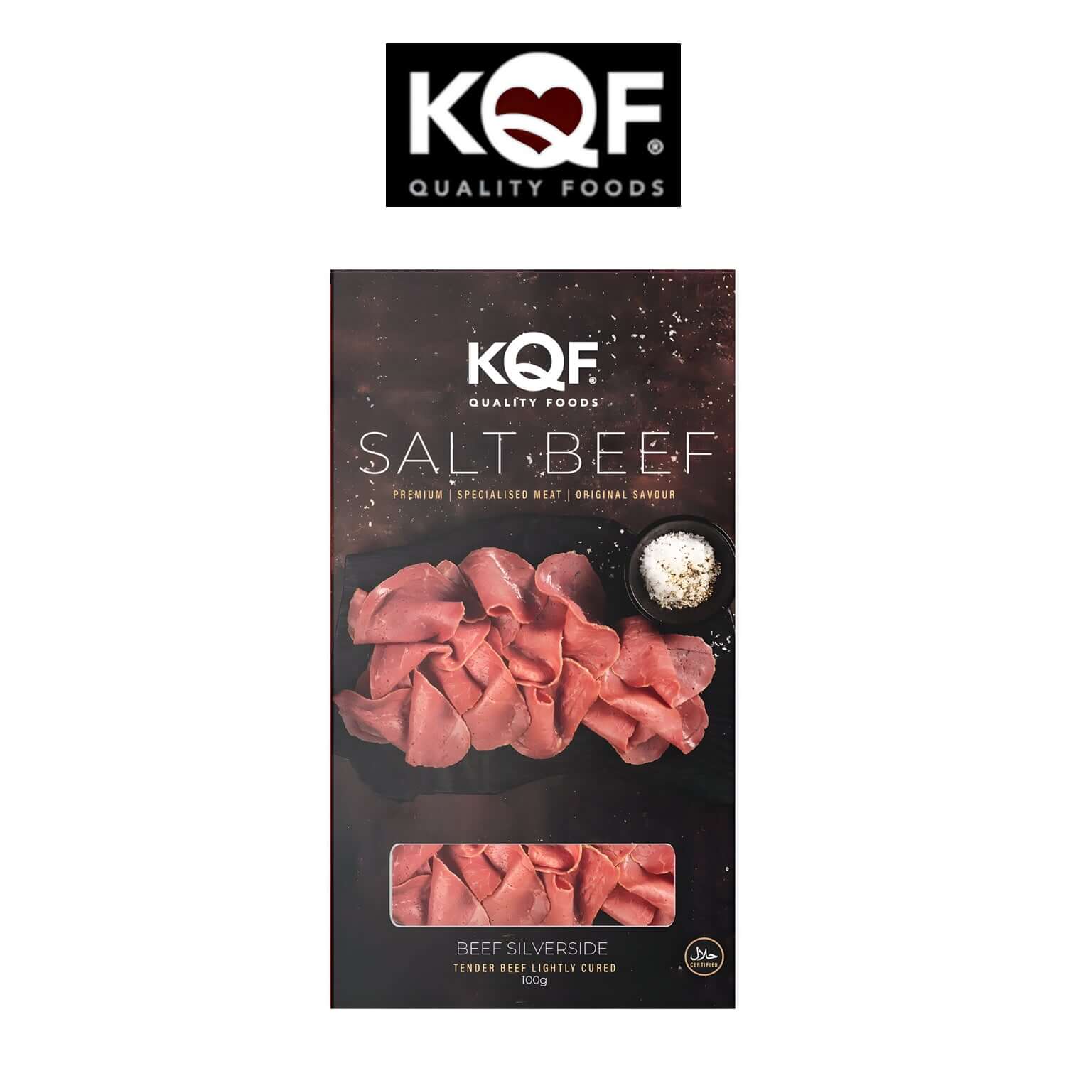 KQF Salt Beef Slices 90g - Halal