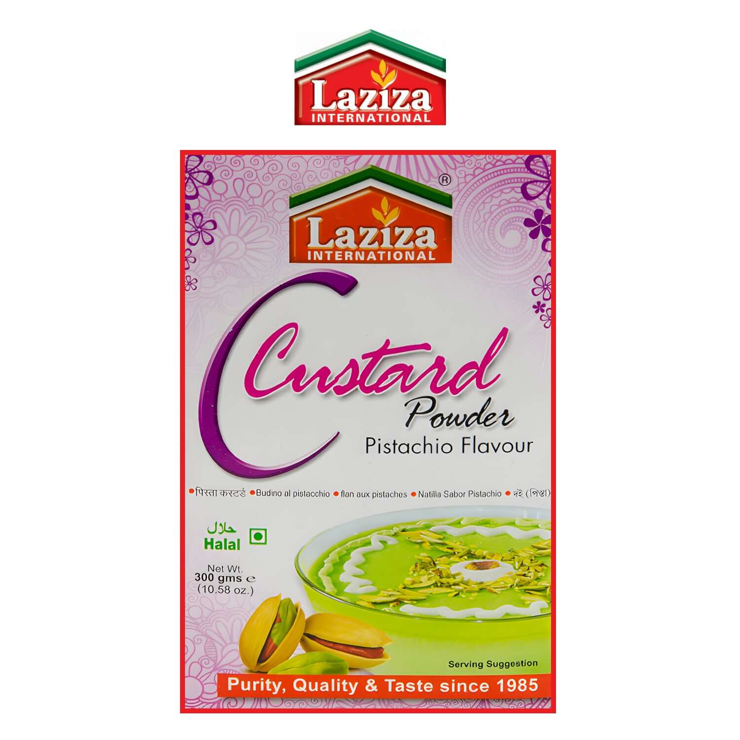 Laziza Custard Pistachio - Recipe Mix