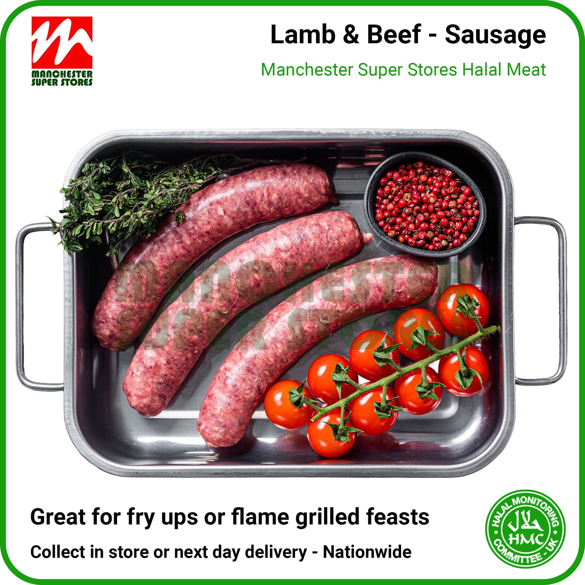 Lamb and Beef Sausages - HMC Halal Meat