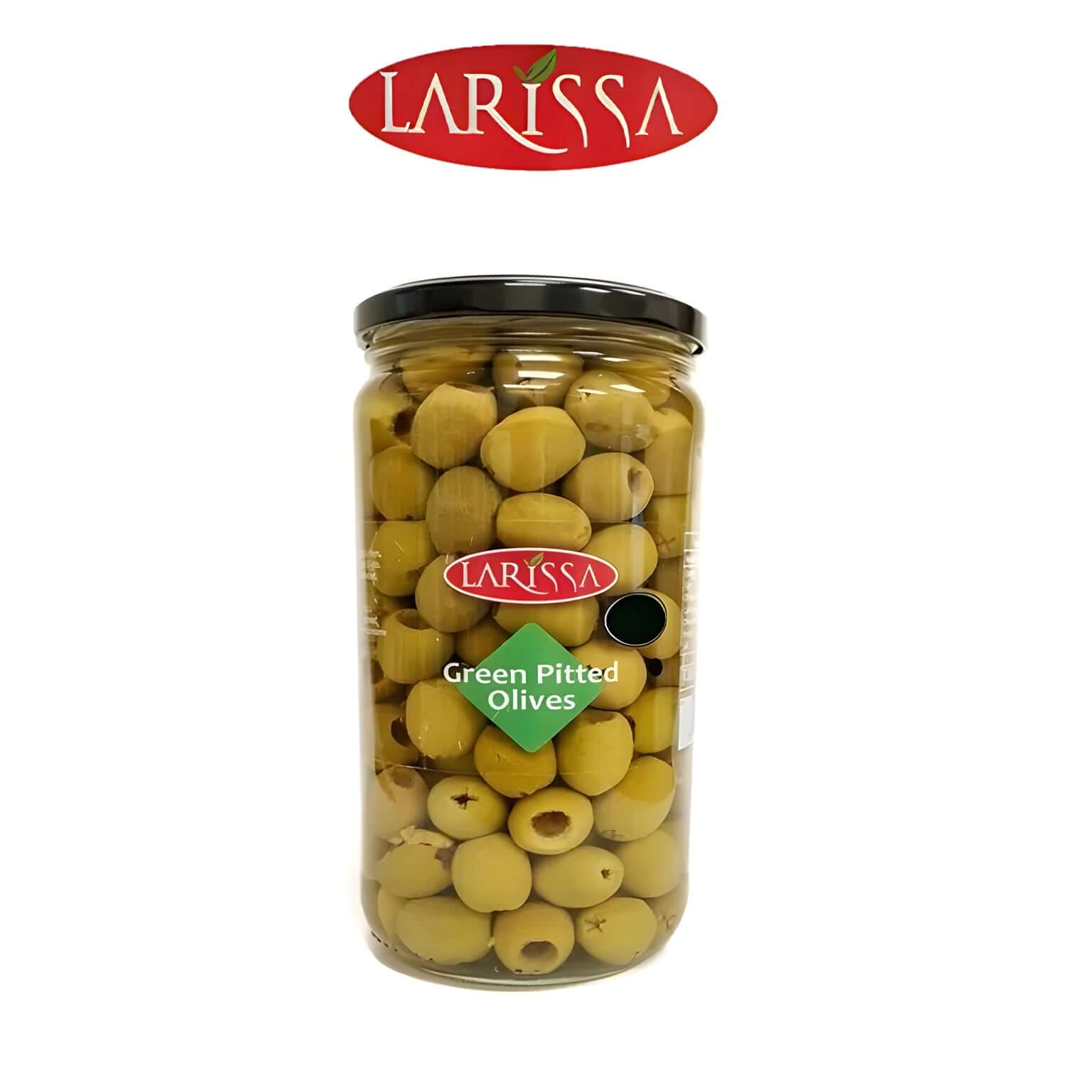 Pitted Green Olvies in Brine - - Larissa