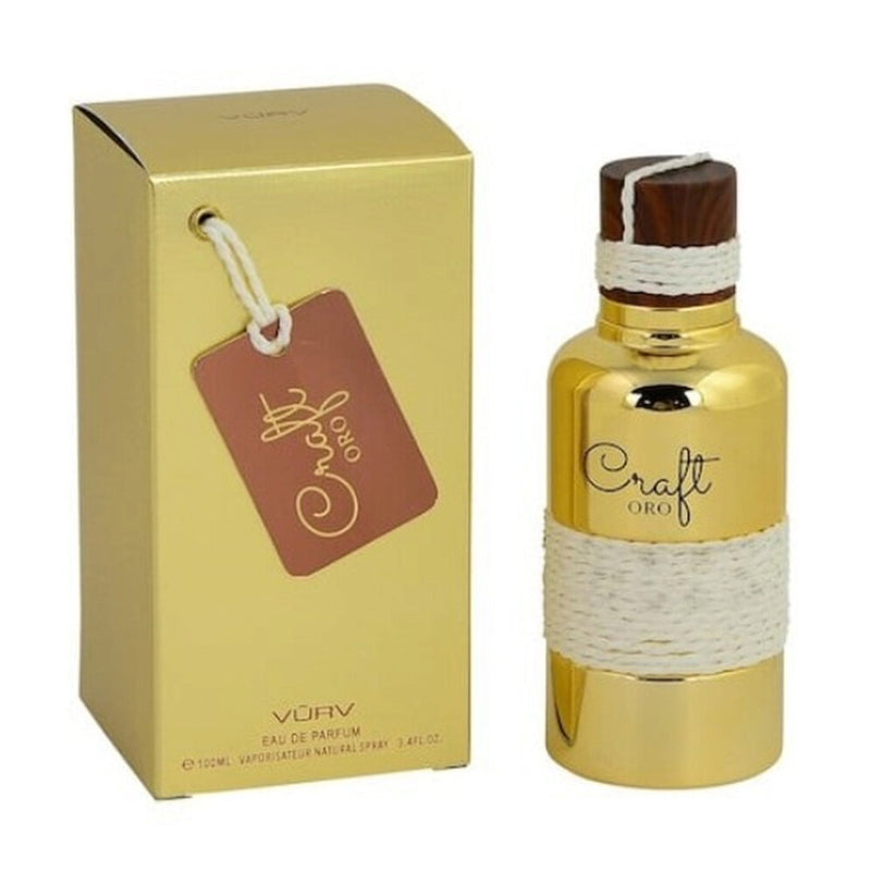 Lattafa Craft Oro EDP By Vurv Unisex Fragrances 3.4 Oz 100ml