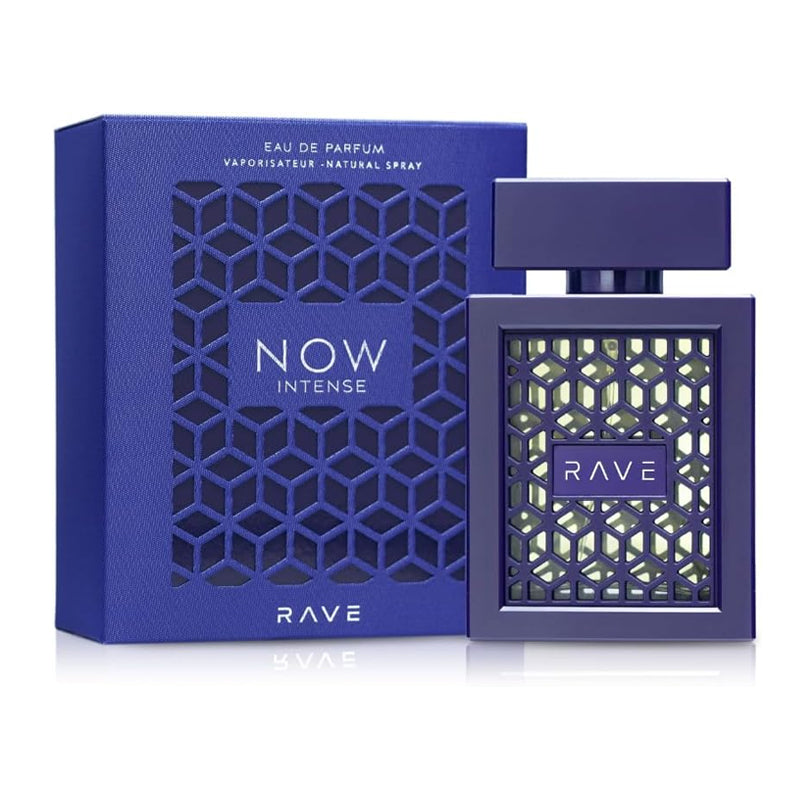 Lattafa Now Intense By Rave EDP Eau de Perfume for Mens Fragrances 3.4 Oz 100ml