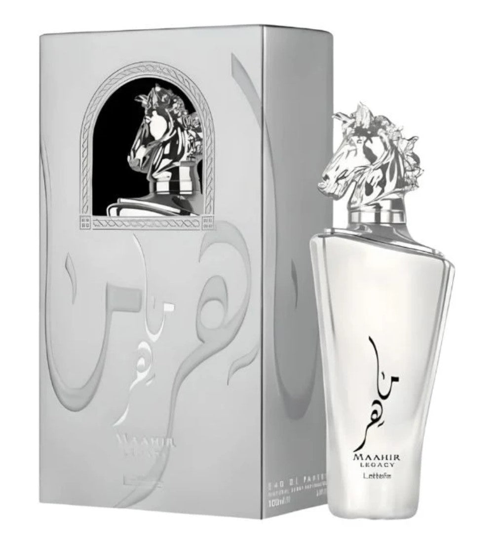 Lattafa Maahir Legacy Eau de Parfum Spray for Men 3.4 Oz 100ml