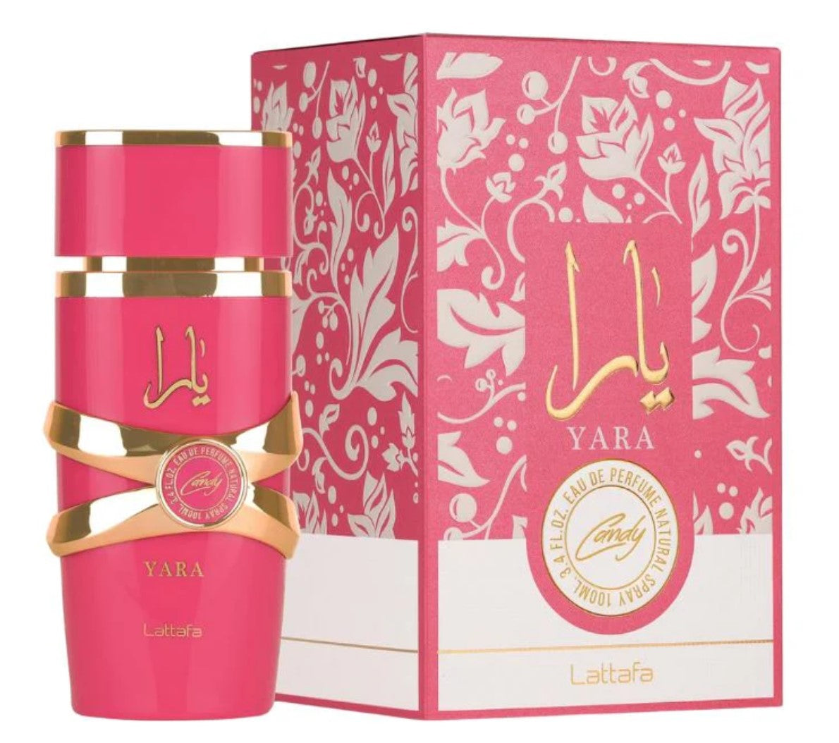 Lattafa Yara Candy Eau de Parfum for Women 3.4 Oz 100ml