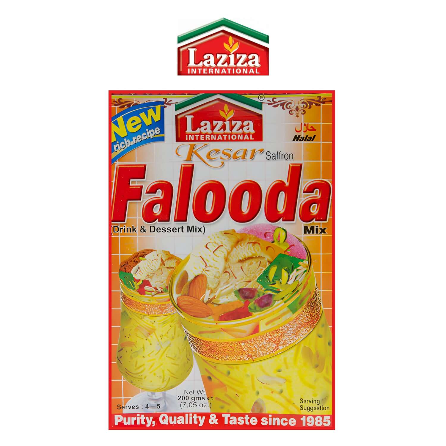 Laziza Falooda Kesar - Recipe Mix