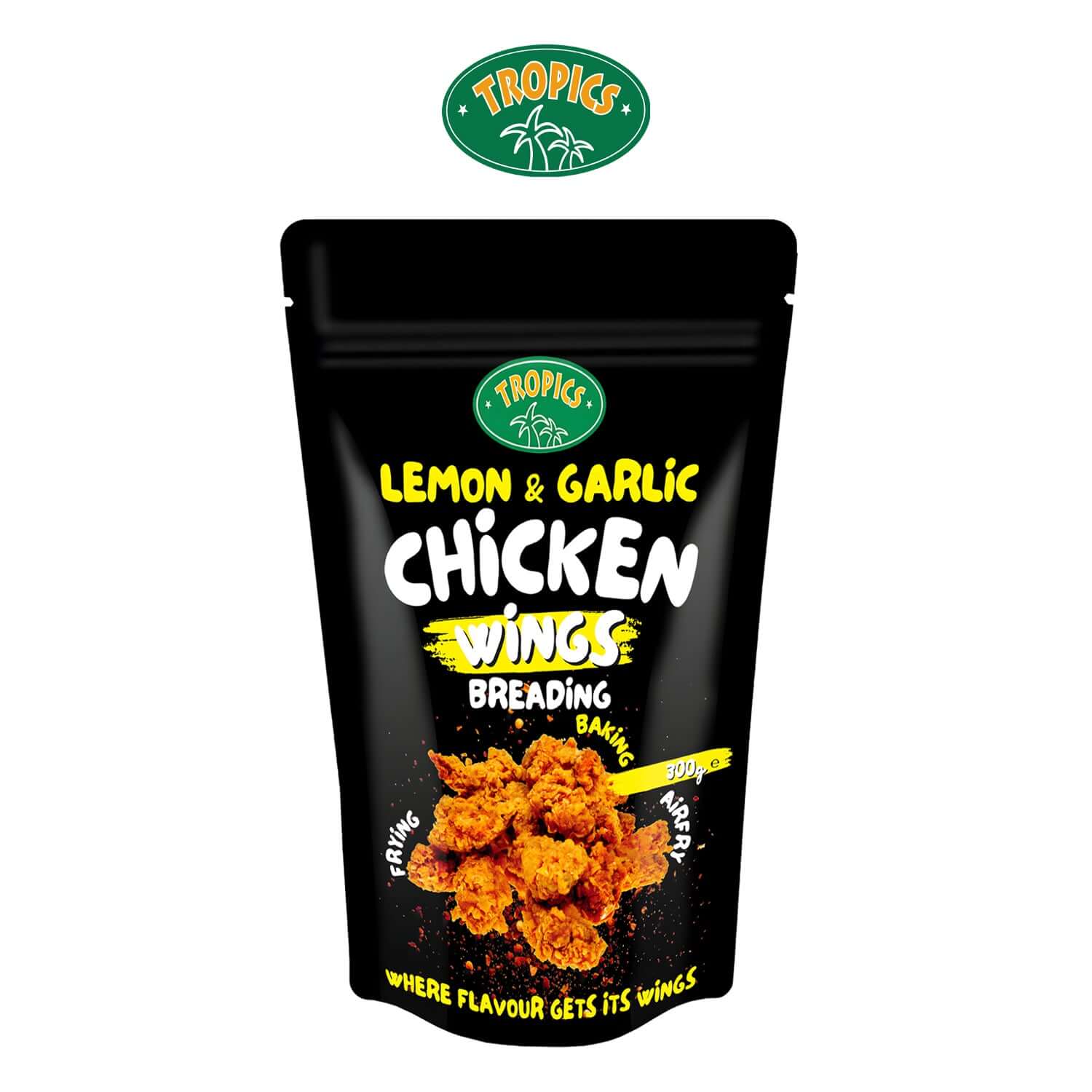 Tropics Lemon-Garlic Chicken Wings Pouch 300g