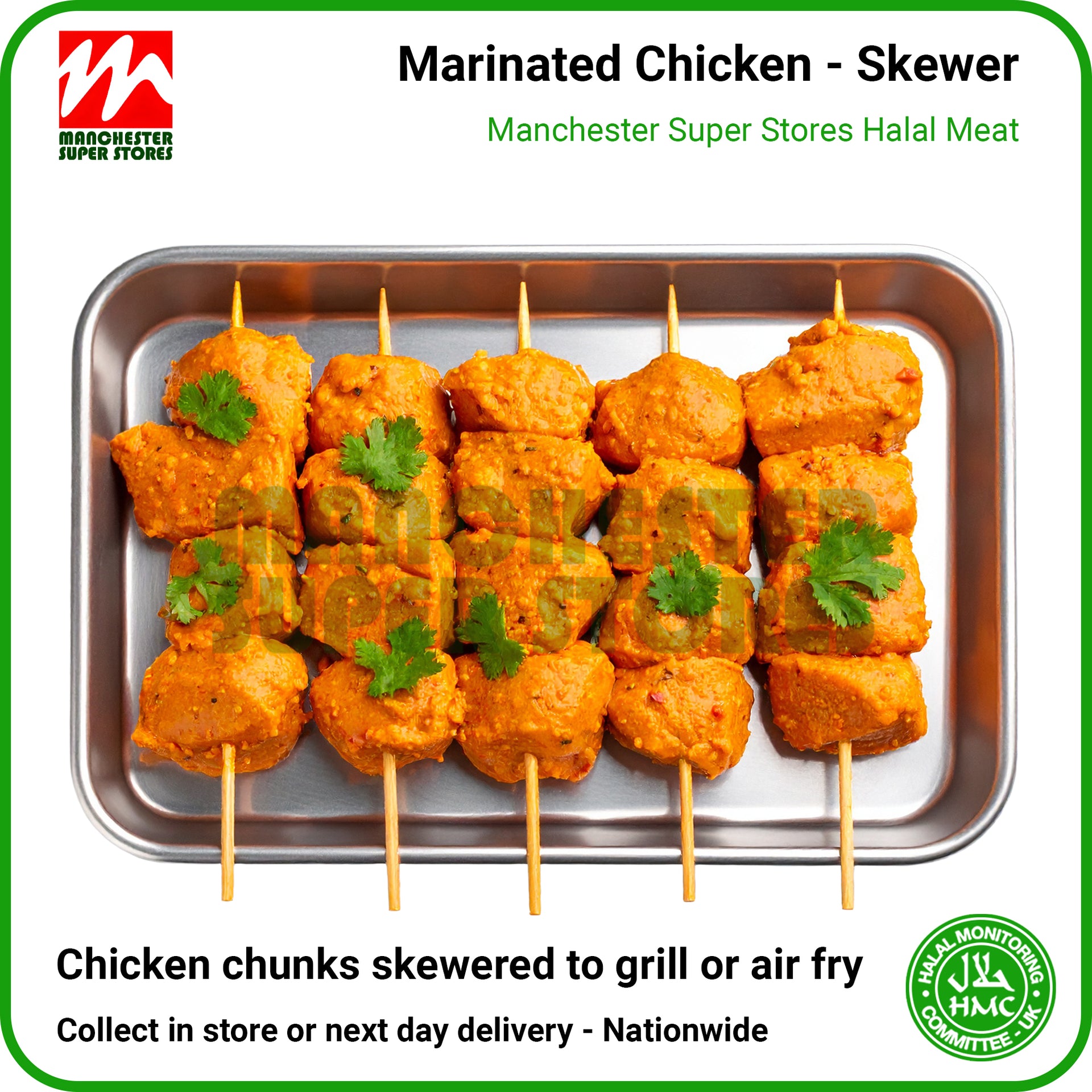 Marinade Chicken Breast Skewer - HMC Halal Poultry