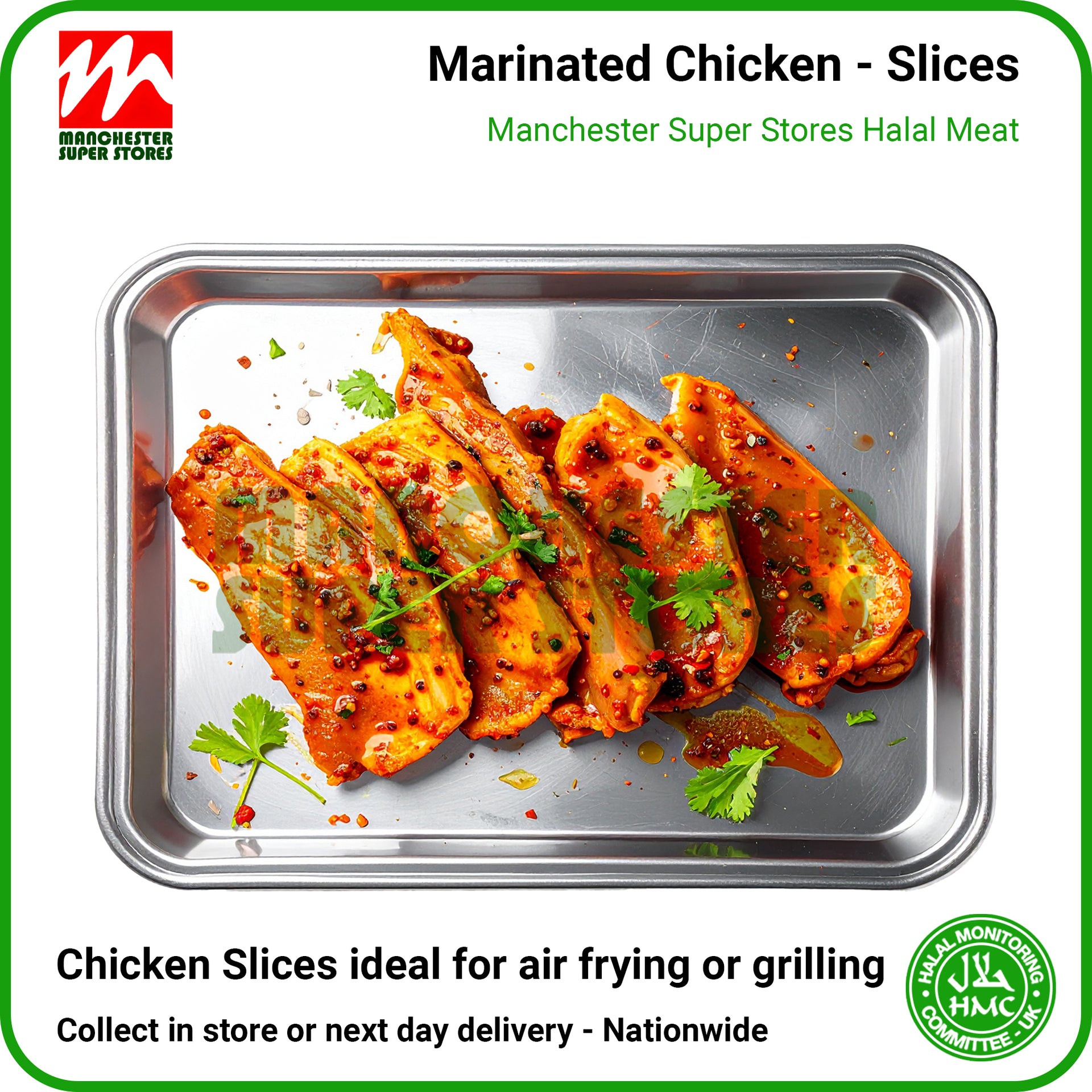 Marinade Chicken Breast Slices - HMC Halal Poultry