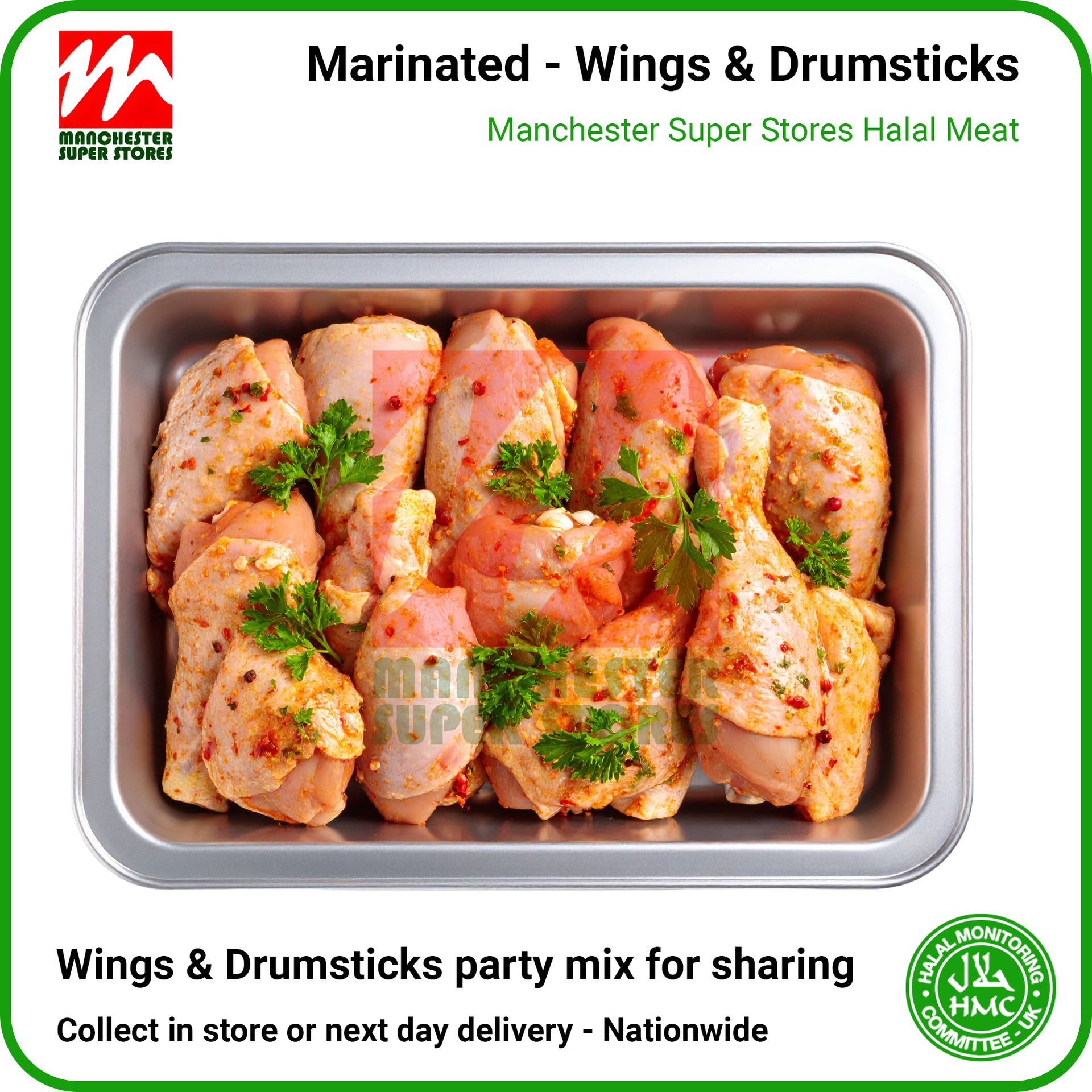 Marinade Chicken Wings and Drumsticks - HMC Halal Poultry