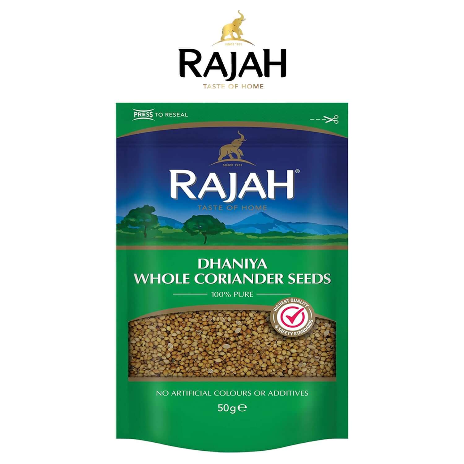 Ground Dhanya Coriander (100g) - - Rajah