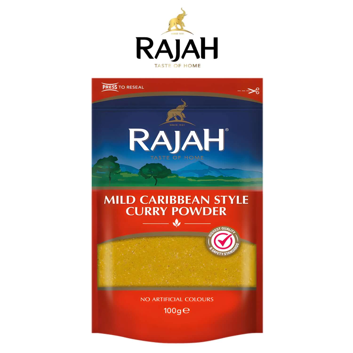 Mild Caribbean Curry Powder (100g) - - Rajah