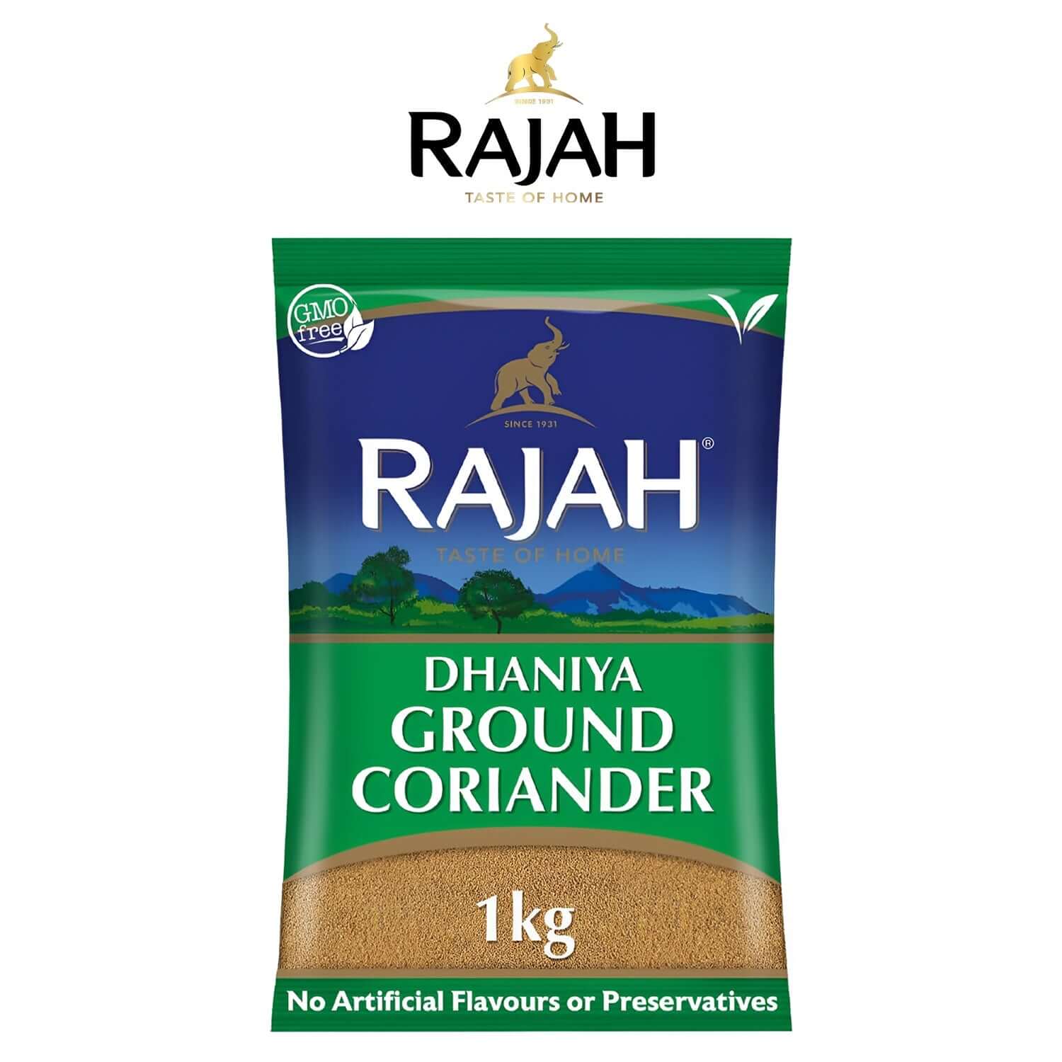 Dhaniya Ground Coriander Powder 1kg - Rajah