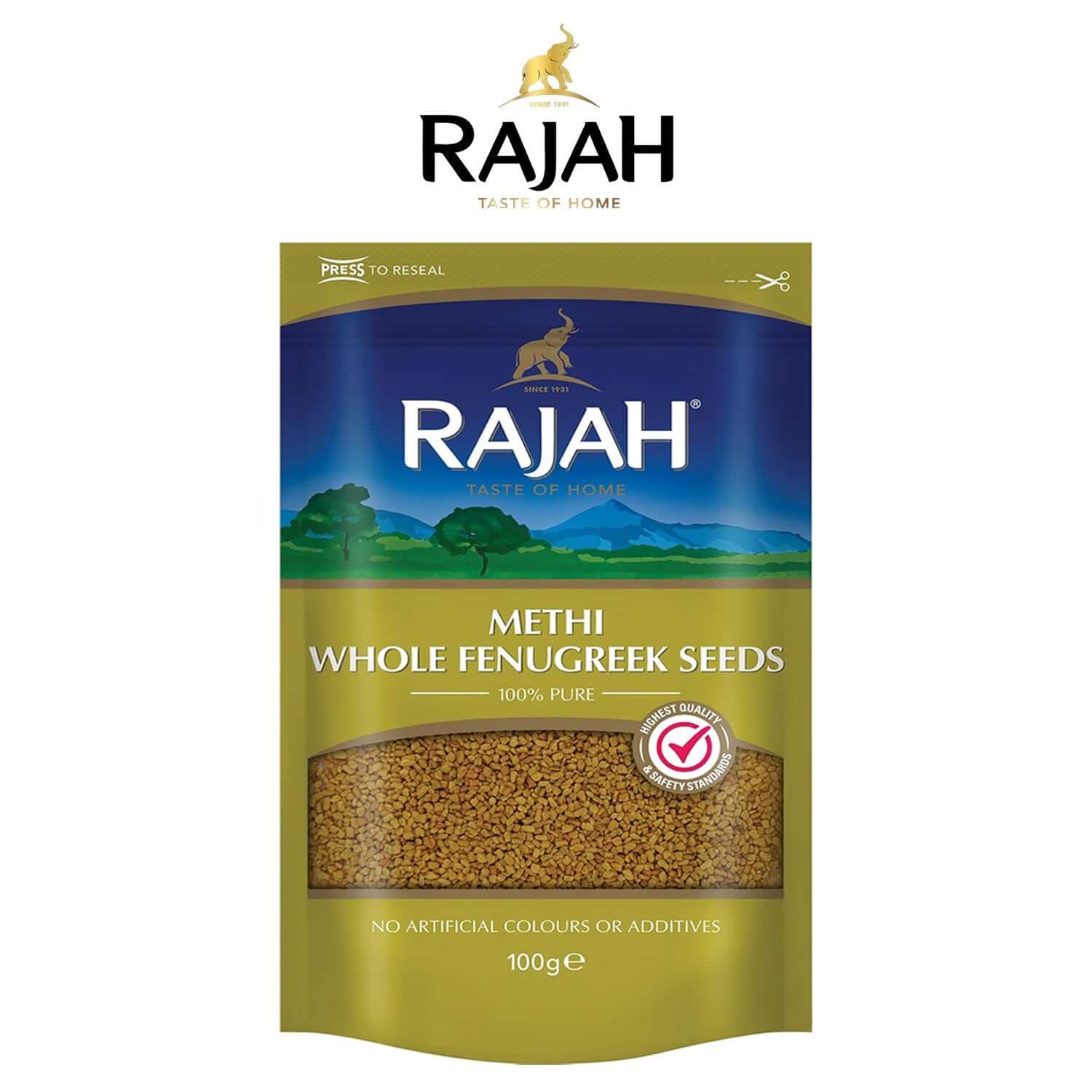 Whole Fenugreek Seeds 100g - Rajah