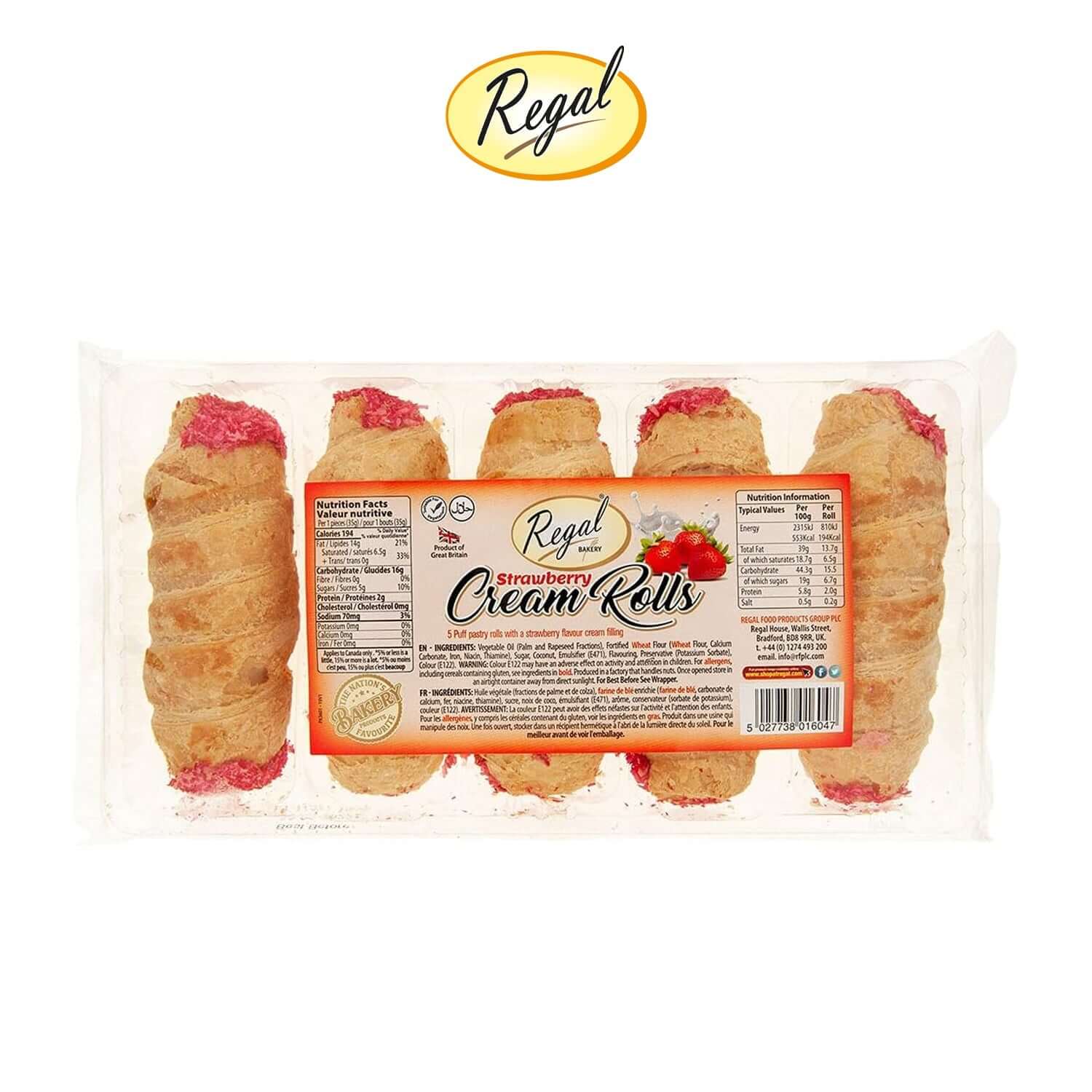 Strawberry Cream Rolls 5pcs - Regal Bakery
