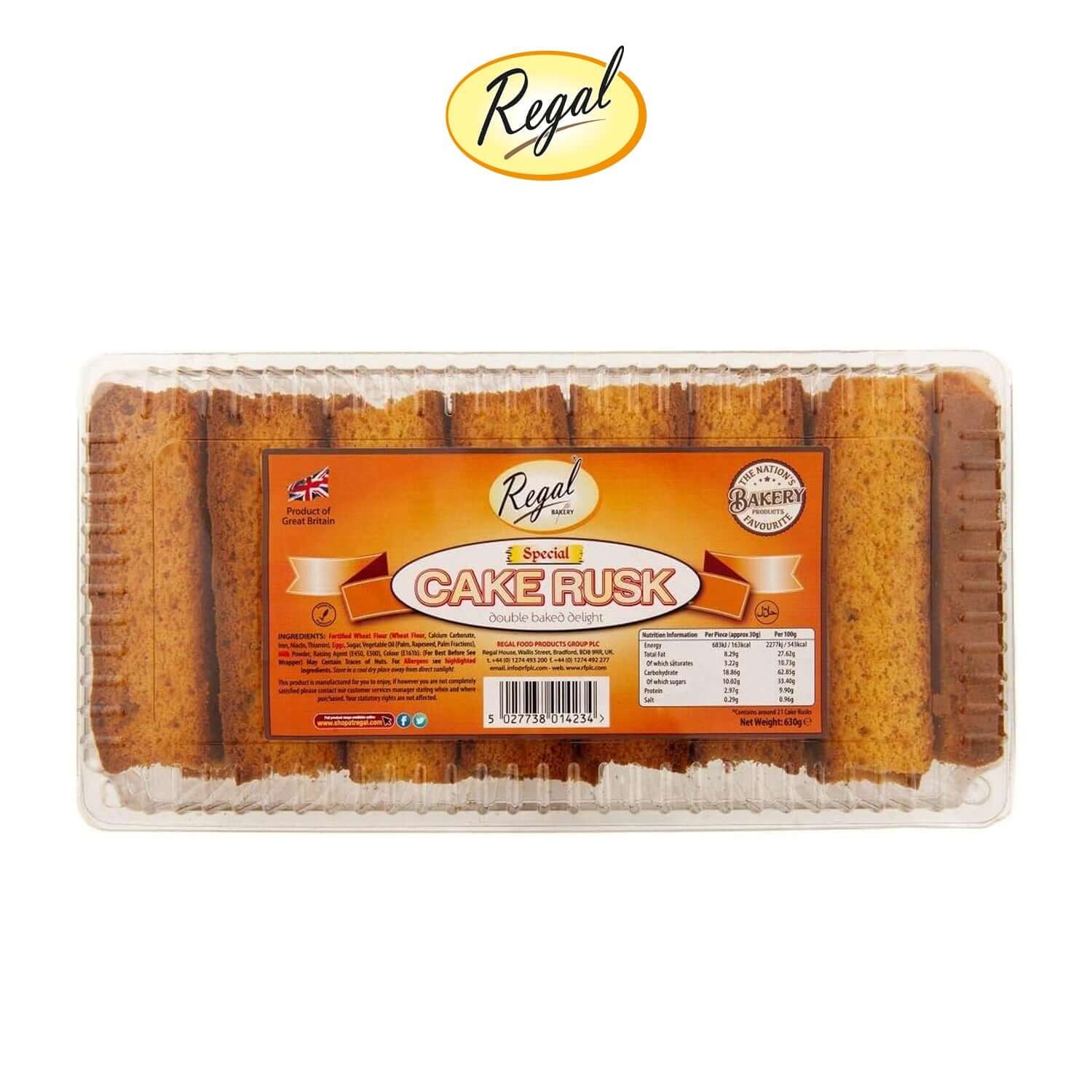 Special Cake Rusk Tray 21pc - Regal Bakery