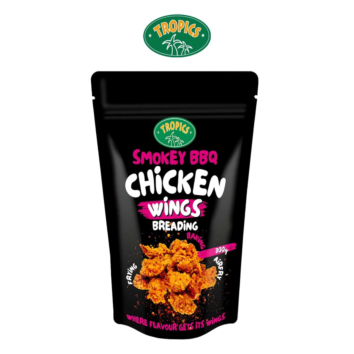 Tropics Smokey BBQ Chicken Wings Breading 300g