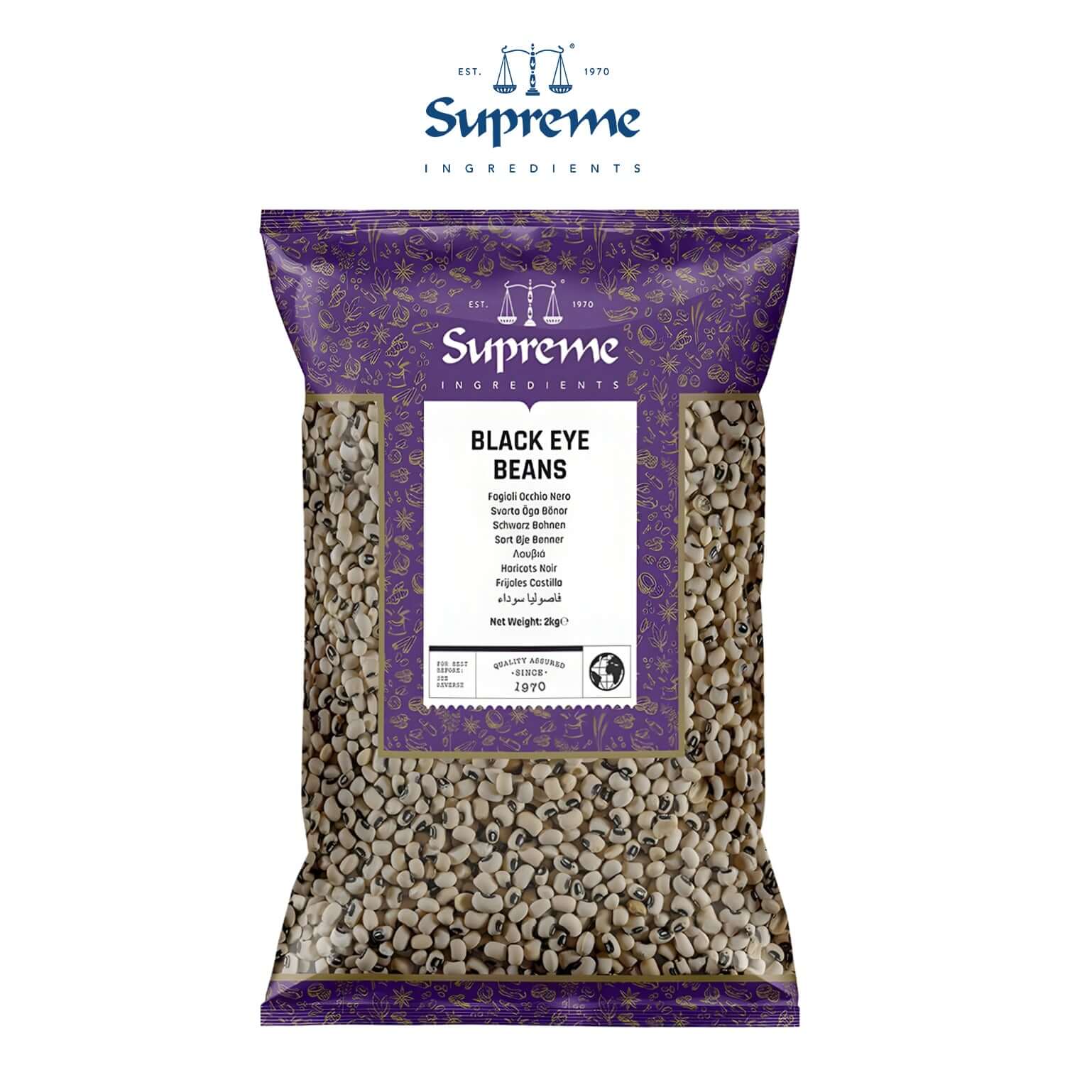 Supreme Black Eye Beans 2kg