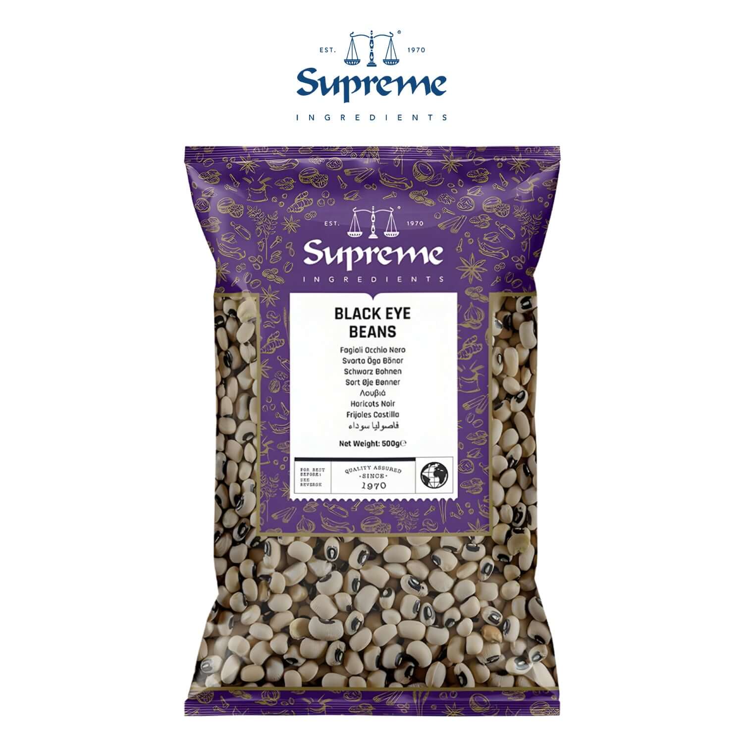 Supreme Black Eye Beans 500g