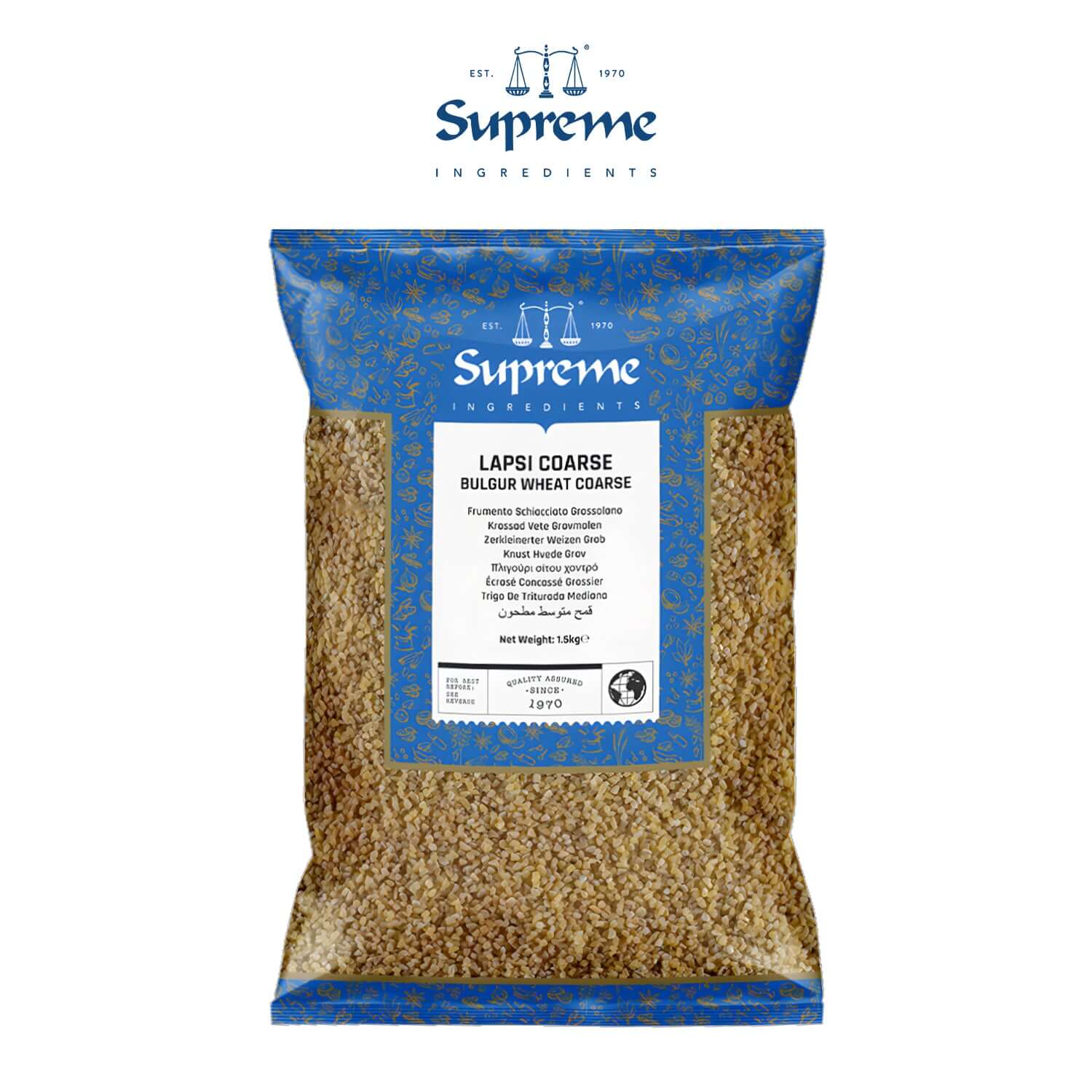 Supreme Coarse Lapsi (Bulgur) Wheat 1.5kg
