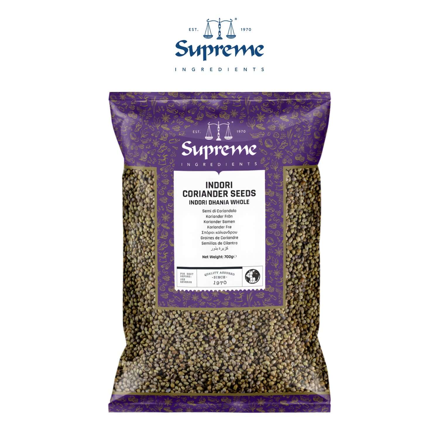 Supreme Dhania Coriander Seeds (Indori) 700g