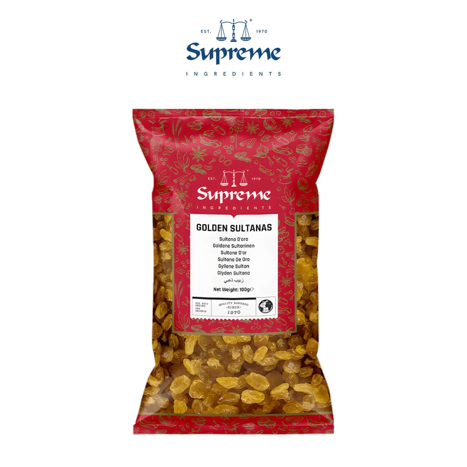 Supreme Golden Sultanas 100g