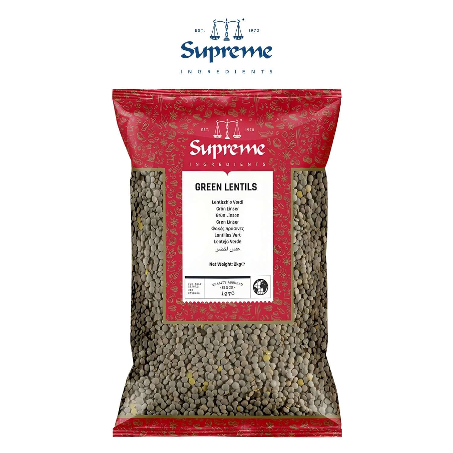 Supreme Green Lentils 2kg
