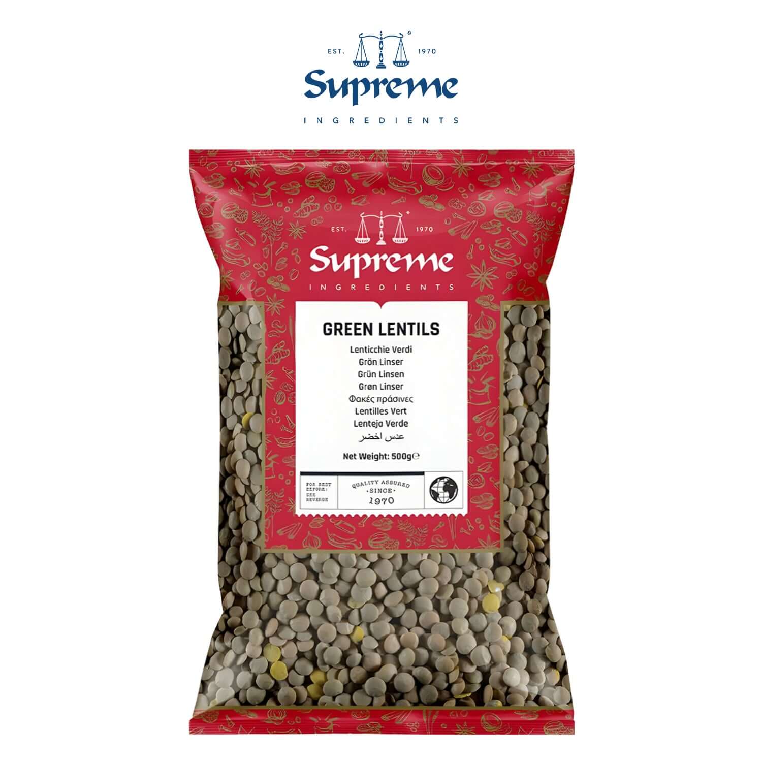 Supreme Green Lentils 500g