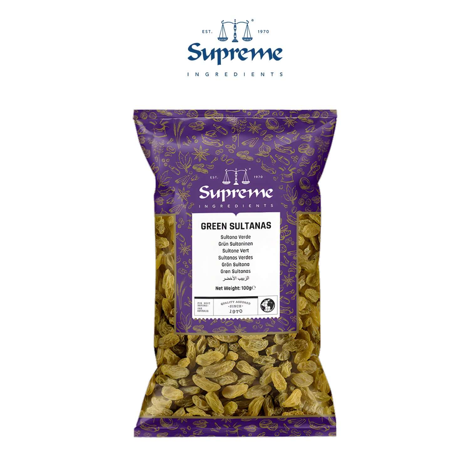 Supreme Green Sultanas 100g
