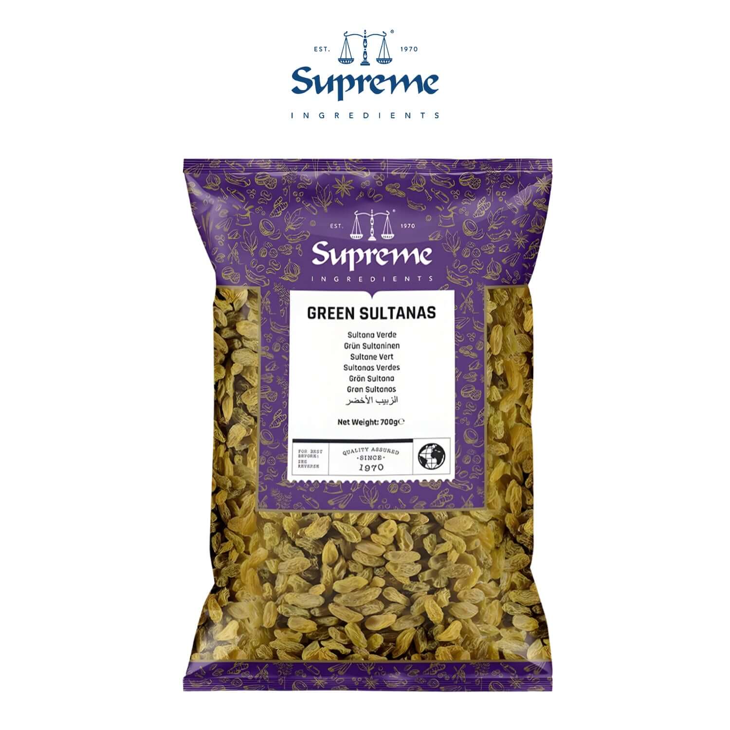 Supreme Green Sultanas 700g