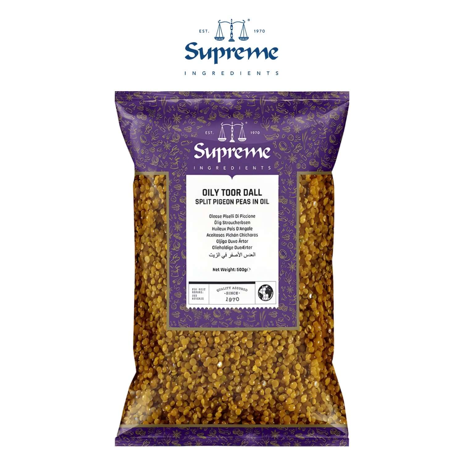 Supreme Malawi Oily Toor Dall 500g