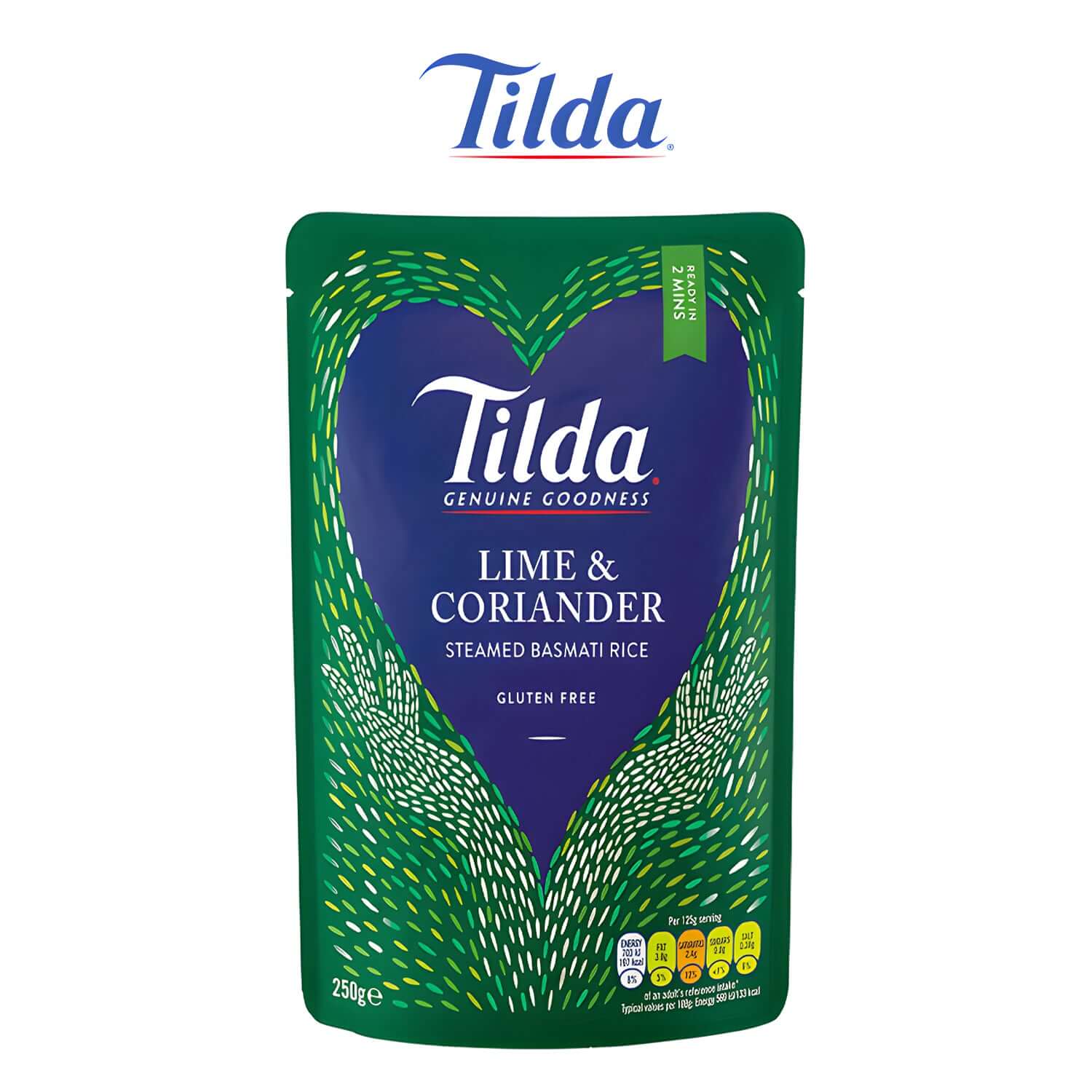 Tilda Steamed Lime and Coriander Rice 250g