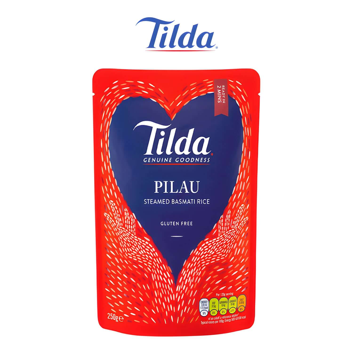Tilda Steamed Pilau Basmati Rice 250g