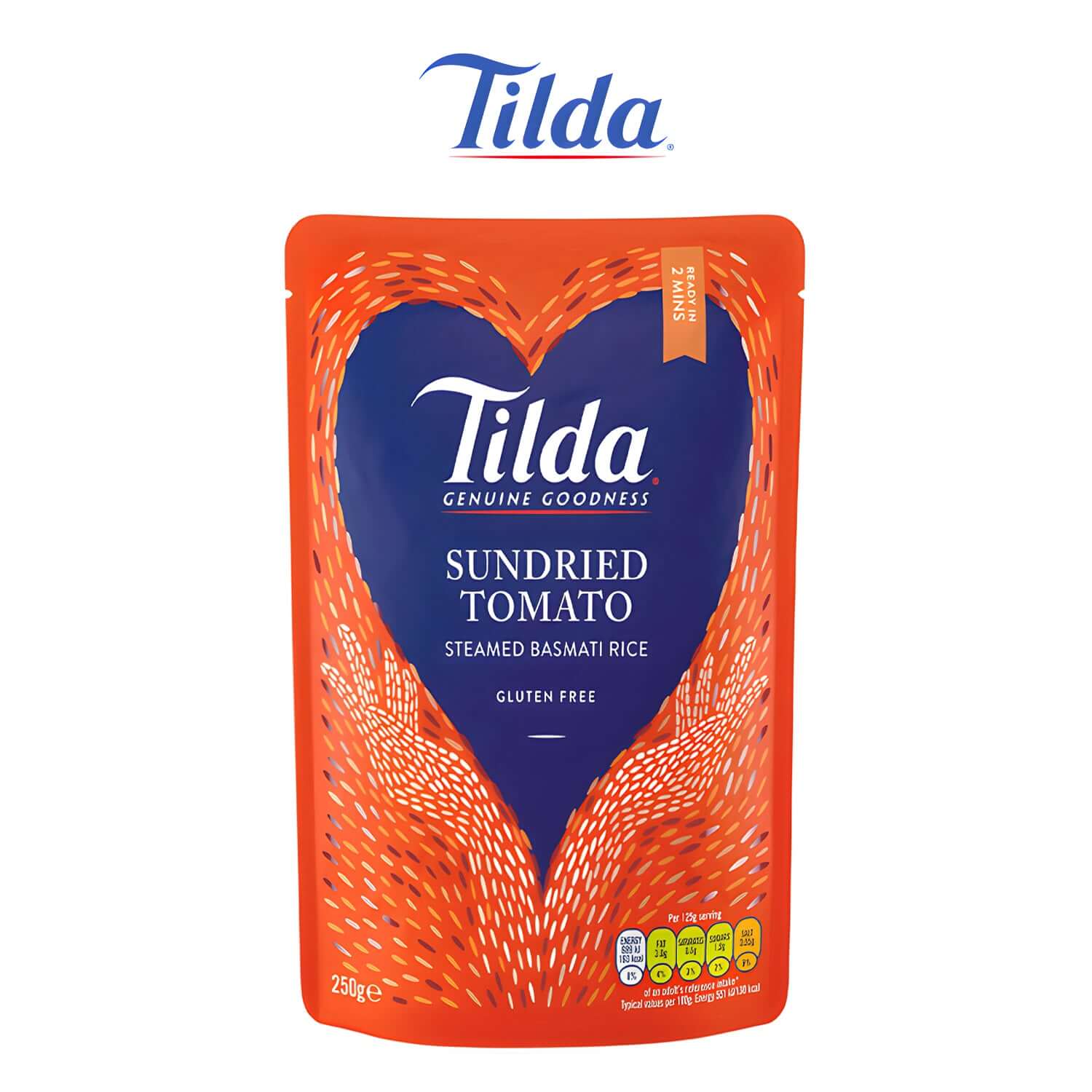 Tilda Sun Dried Tomato Basmati Rice 250g