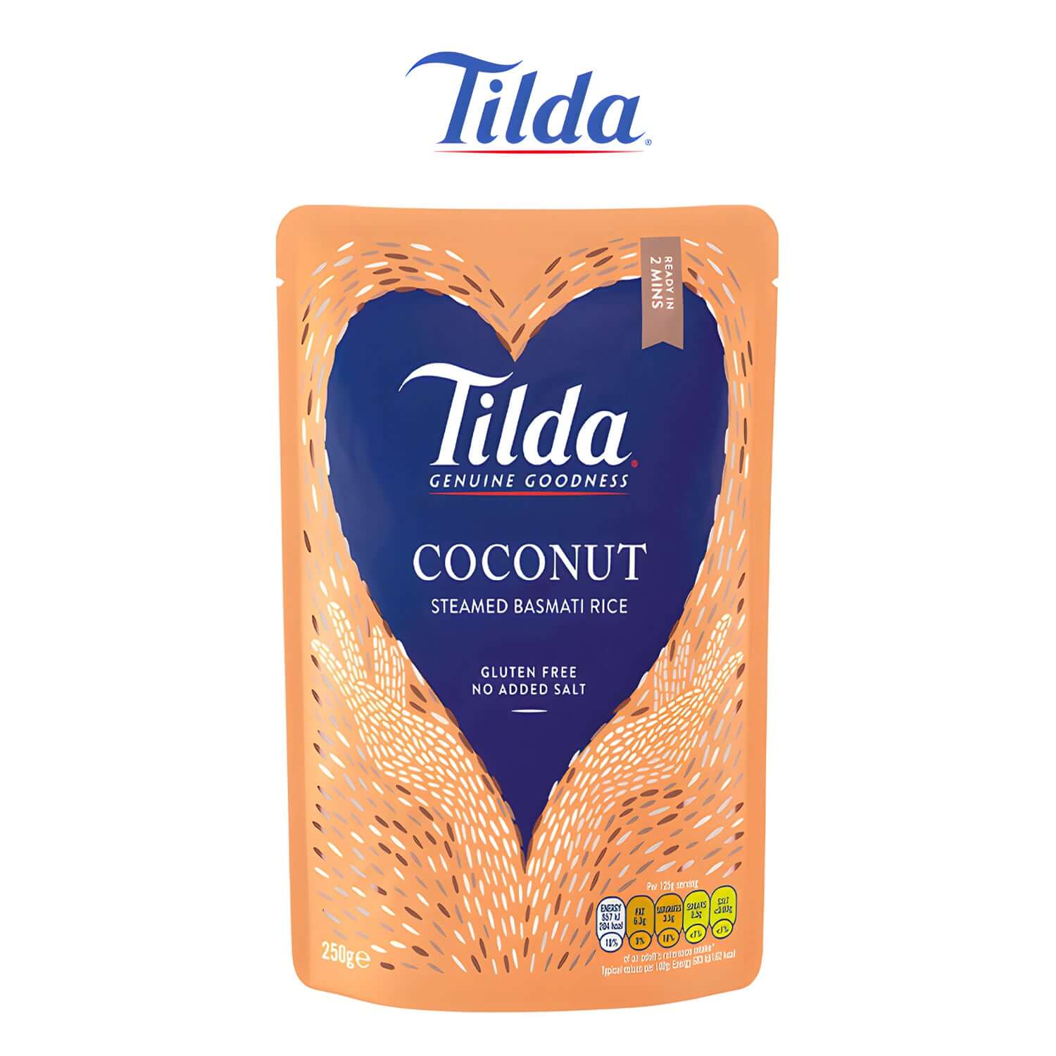 Tilda Steamed Coconut Basmati Rice - 250g - Tilda