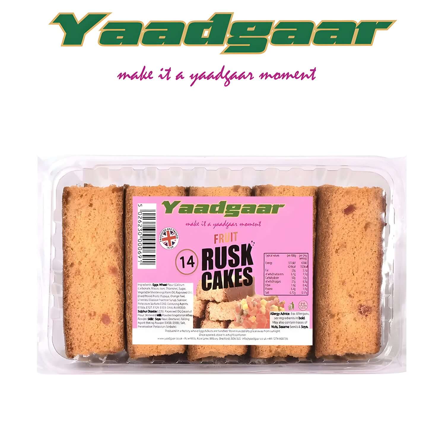 Yaadgaar Fruit Rusk Cakes - Yaadgaar