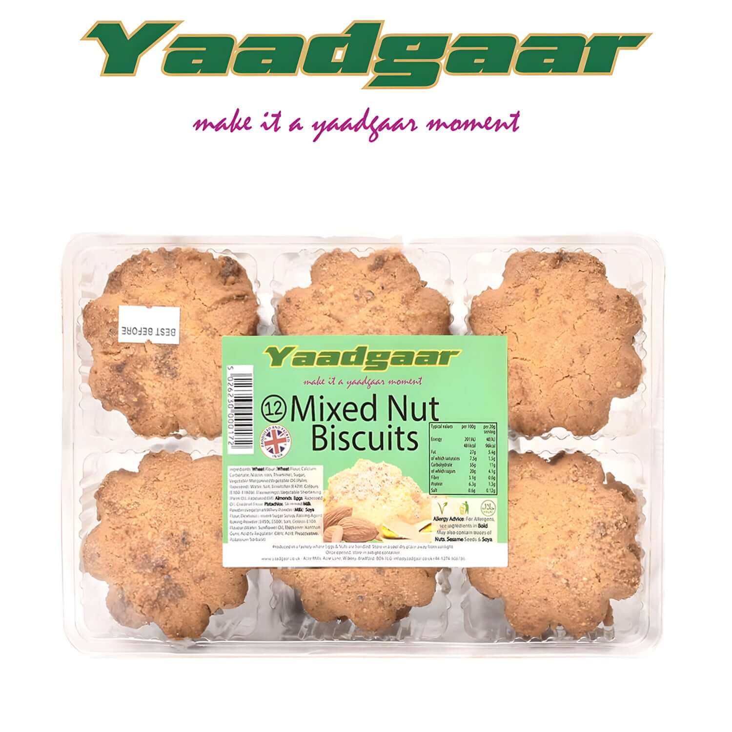 Yaadgaar Mixed Nut Biscuits - Yaadgaar