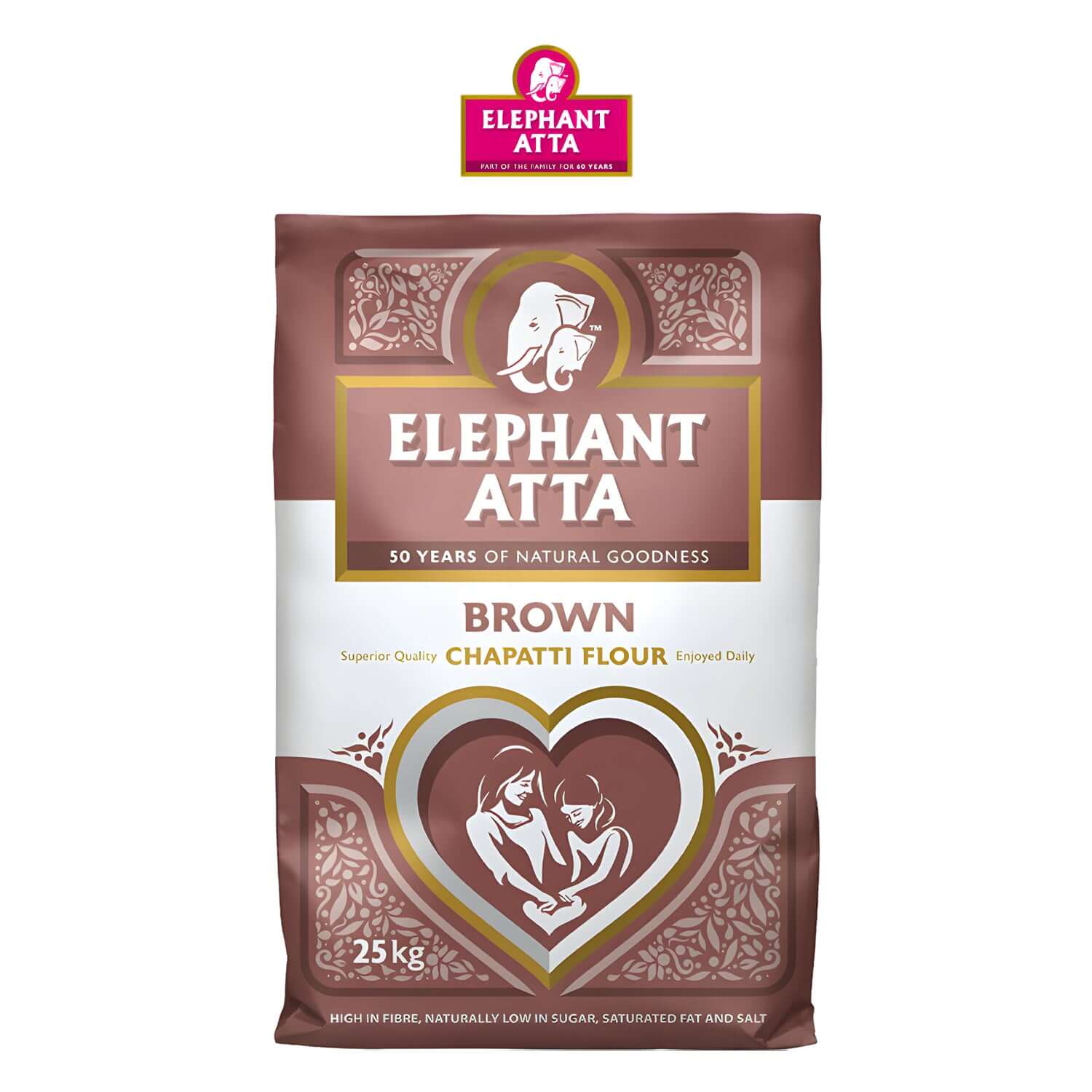 Elephant Atta Brown - 25kg