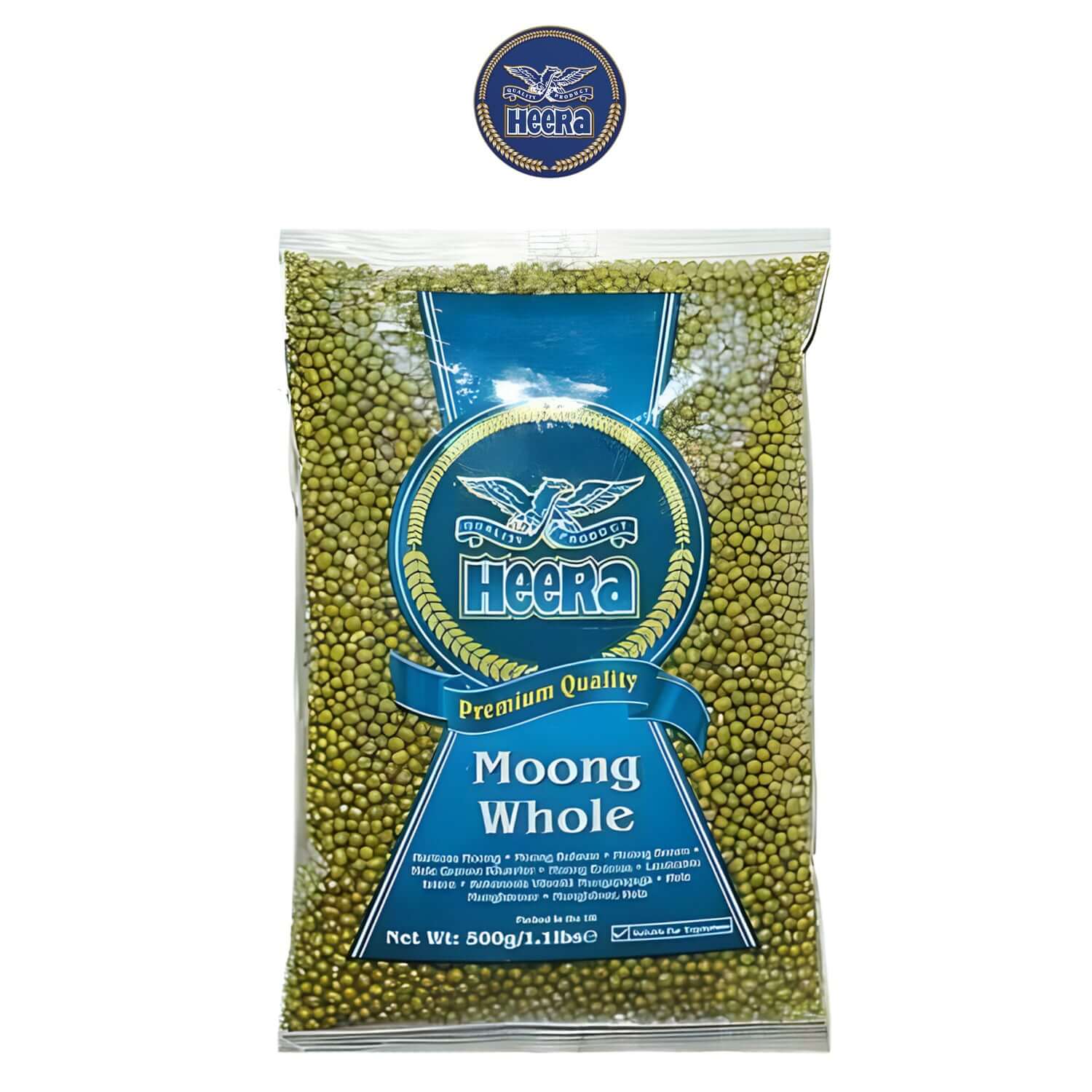 Moong Whole 500g - Heera