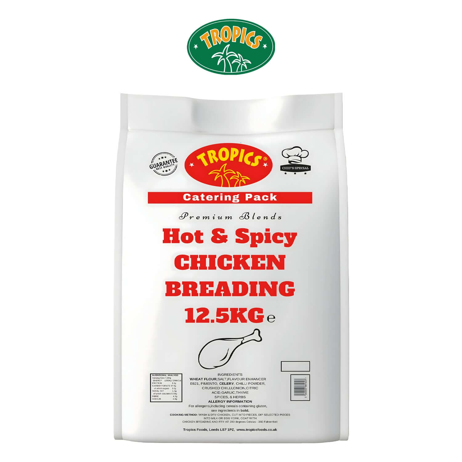 Tropics Hot and Spicy Chicken Breading 12.5KG